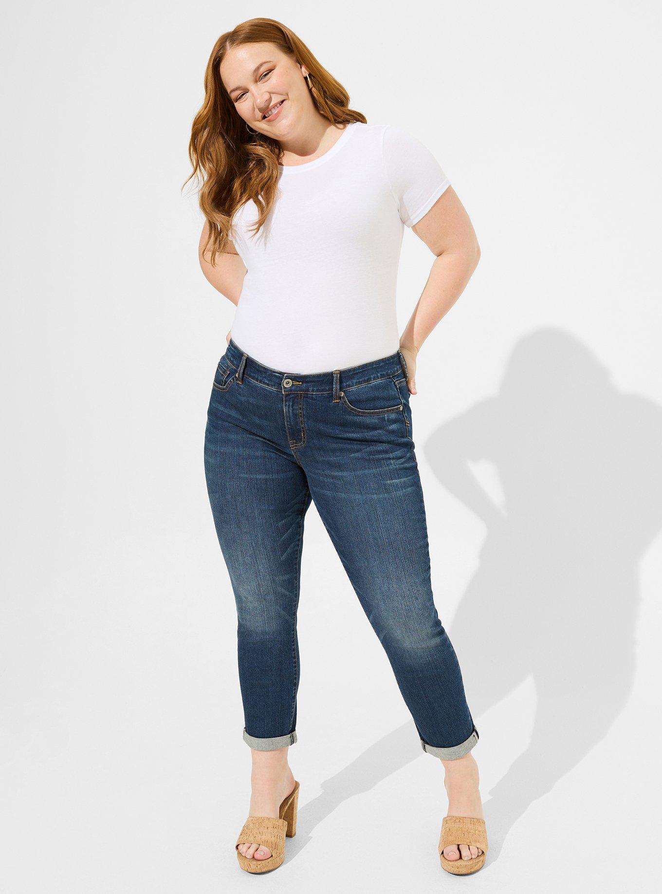 Plus Size Everyday Signature Jersey Crew Neck Tee, BRIGHT WHITE, alternate