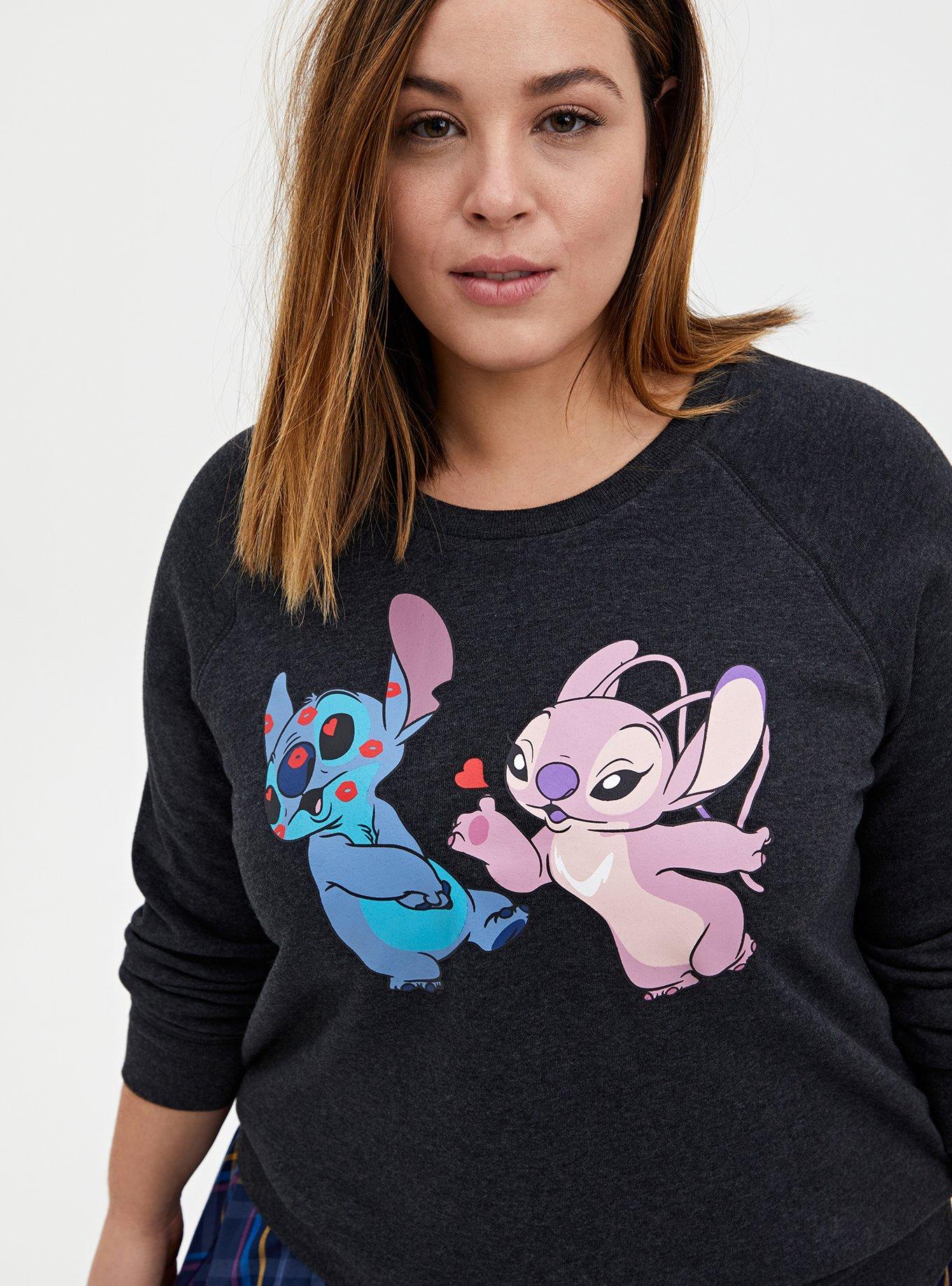 Lilo & Stitch Girl's Good Vibes Happy Stitch T-Shirt Red