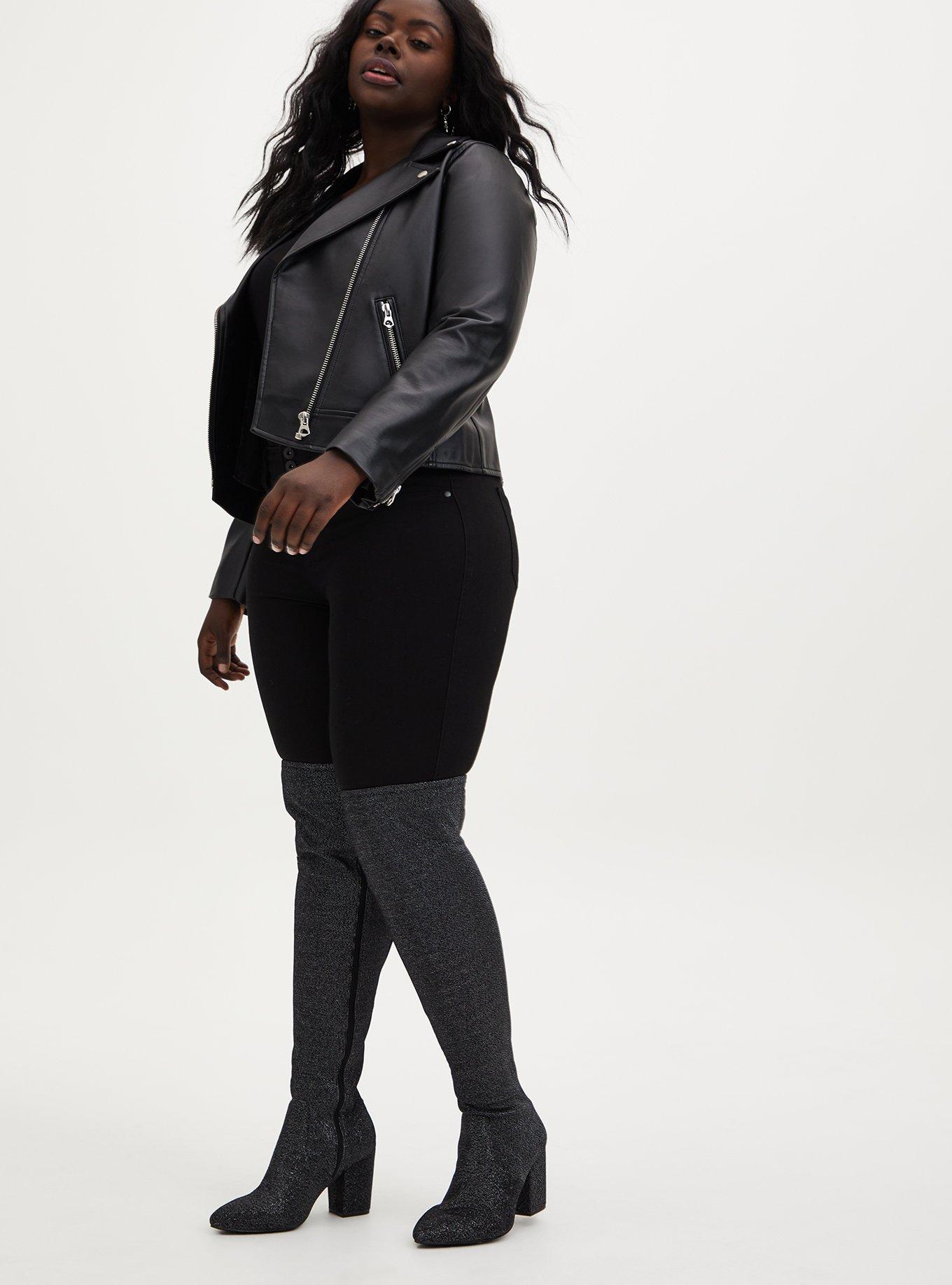 Torrid black over shop the knee boots