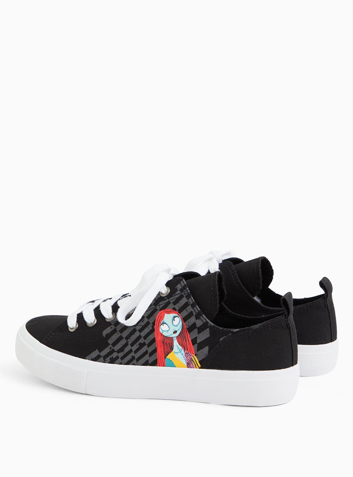 Disney The Nightmare Before Christmas Jack and Sally Canvas Sneaker (WW), BLACK, alternate