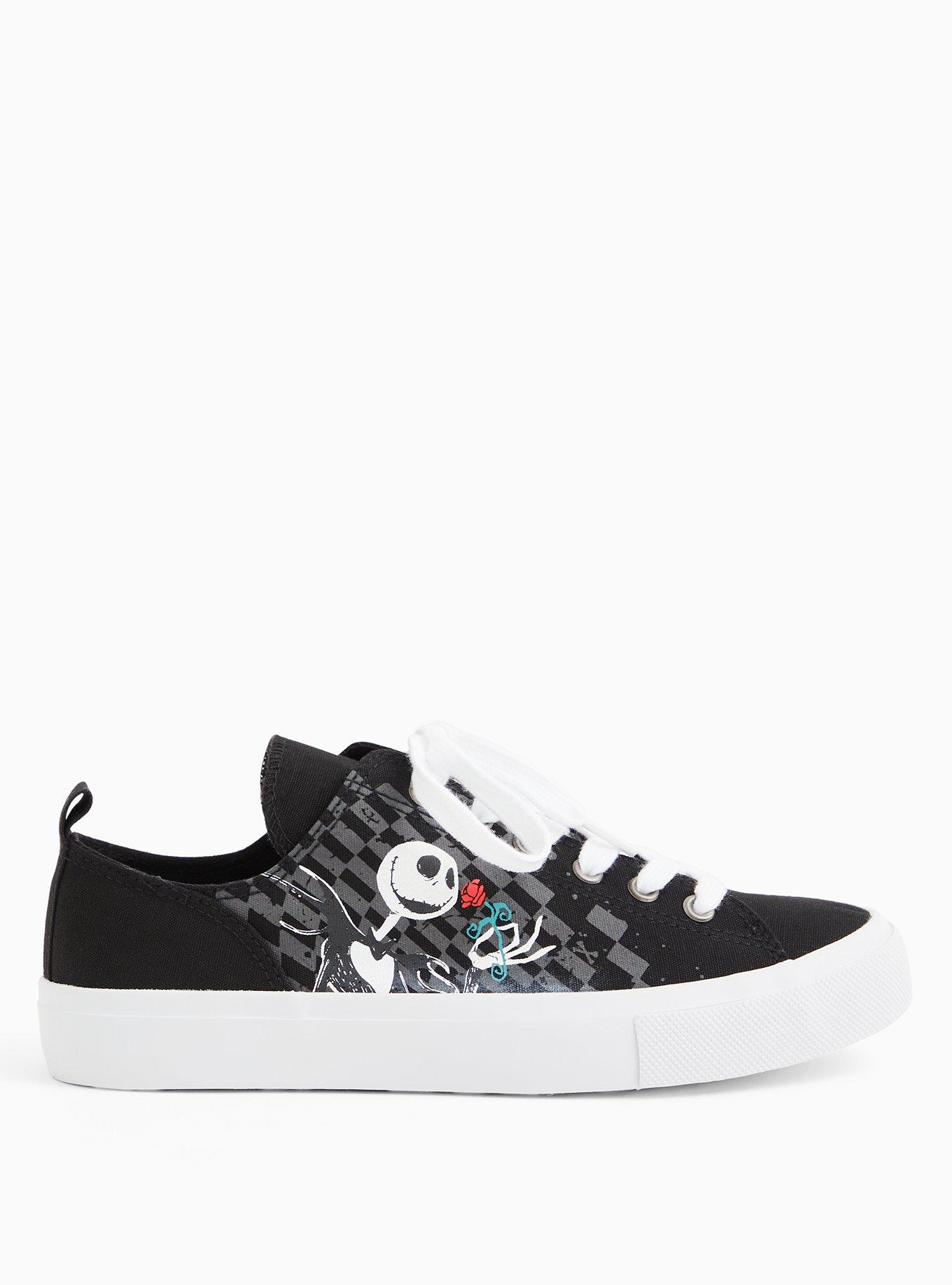 Disney The Nightmare Before Christmas Jack and Sally Canvas Sneaker (WW), BLACK, hi-res