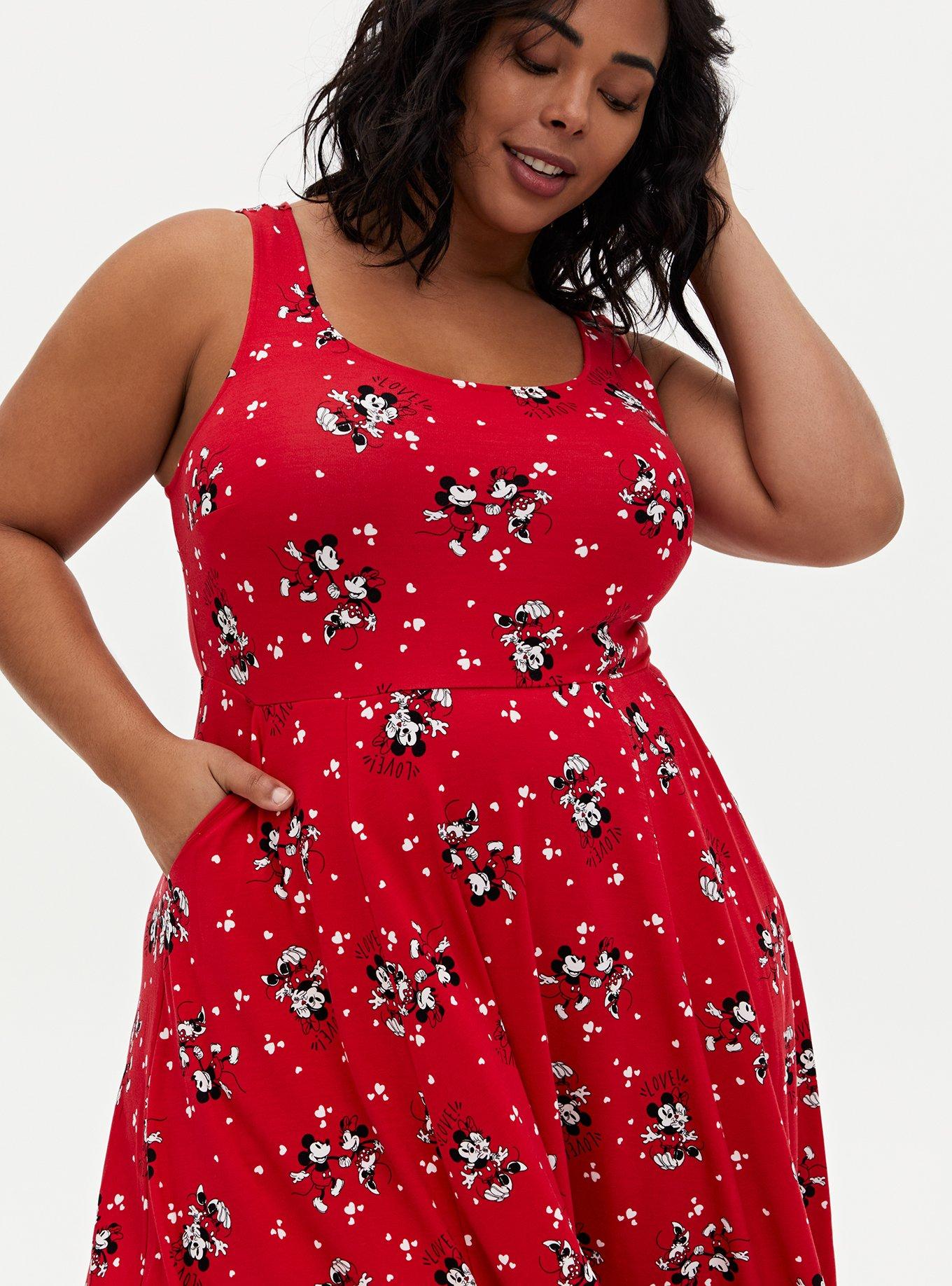 Plus size minnie hot sale mouse dress