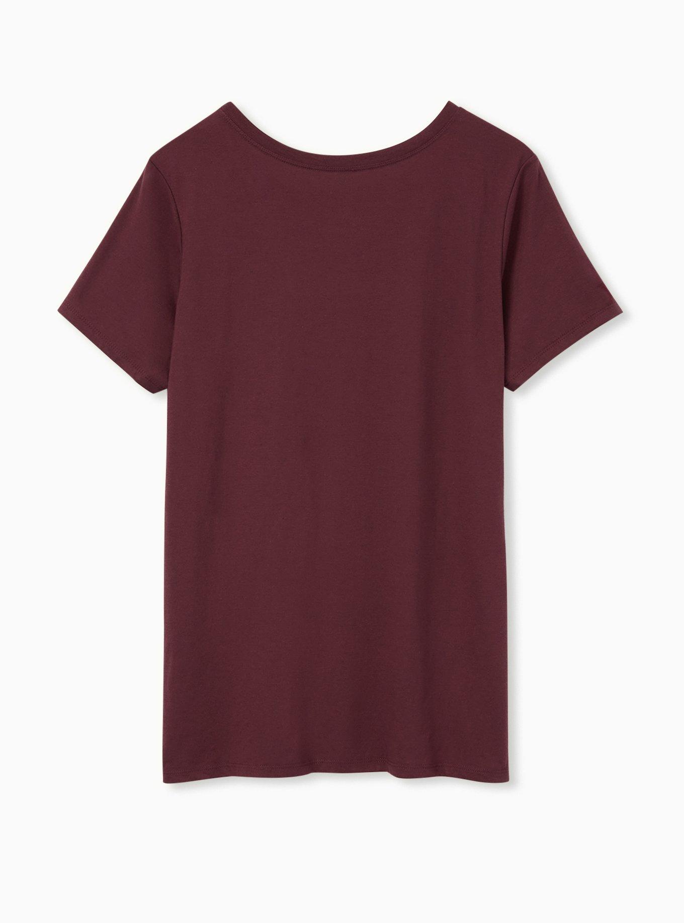 Plus Size Gilmore Girls Dragon Fly Inn Slim Fit Tee - Burgundy Purple, PURPLE, alternate