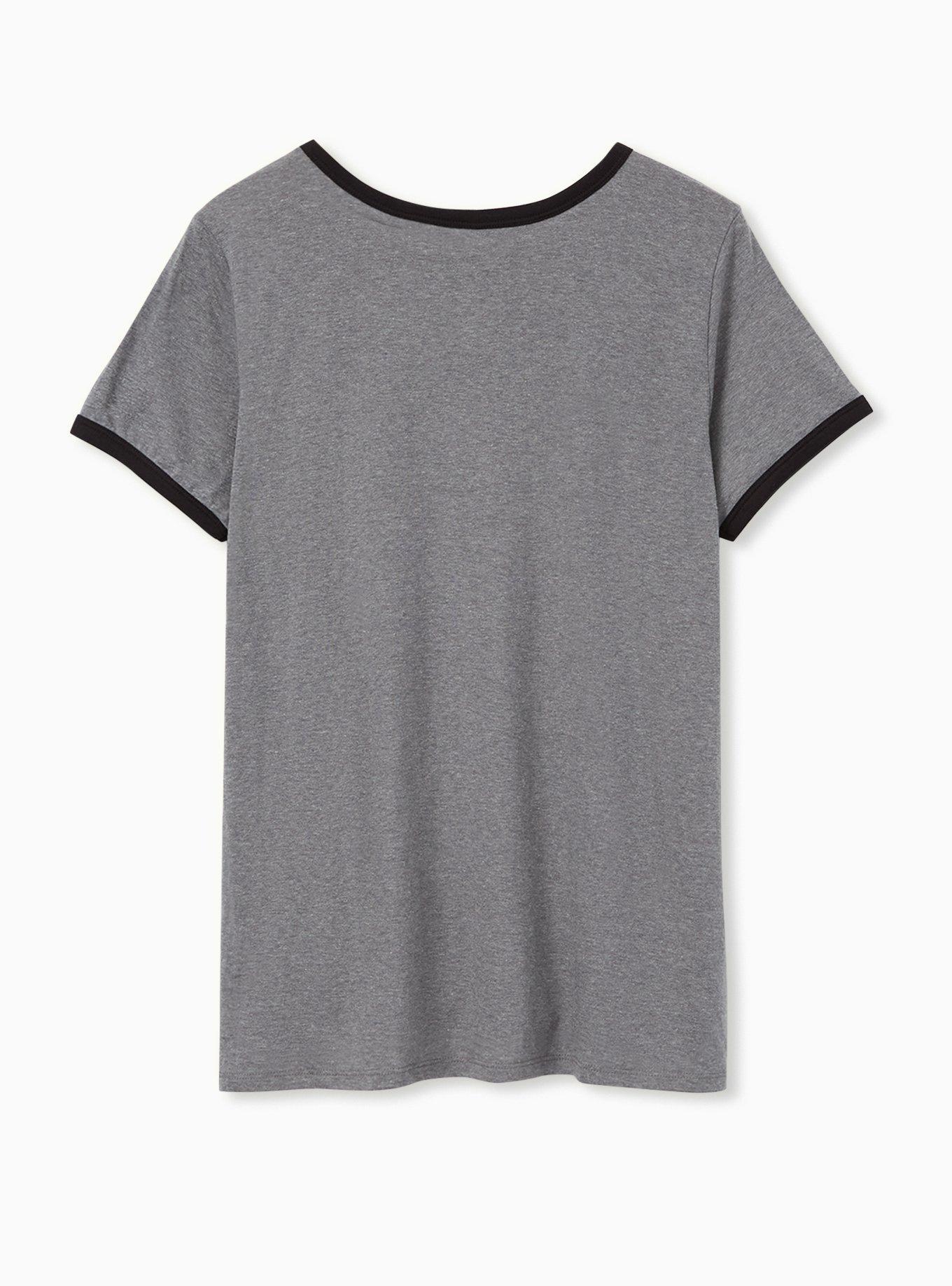 ET Classic Fit Ringer Tee - Heather Grey, MEDIUM HEATHER GREY, alternate