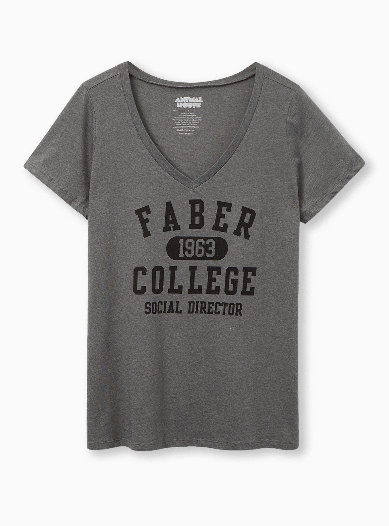 Plus Size National Lampoon's Animal House Classic Fit V-Neck Tee - Heather Grey, MEDIUM HEATHER GREY, hi-res