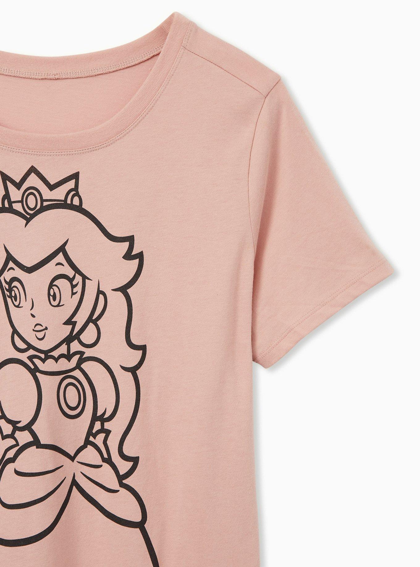 Princess Peach Classic Fit Crew Tee - Blush Pink , PINK, alternate