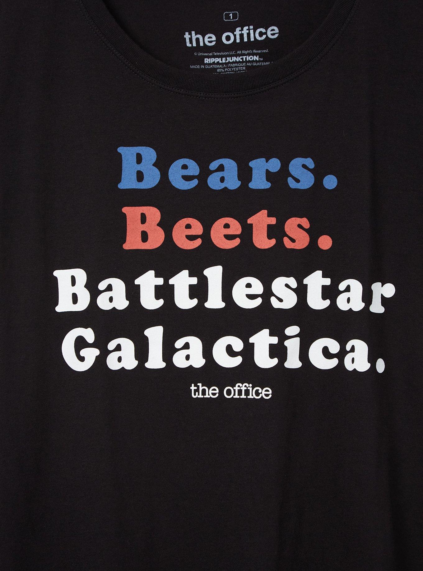 Plus Size The Office Battlestar Galactica Slim Fit Graphic Tee - Black, DEEP BLACK, alternate