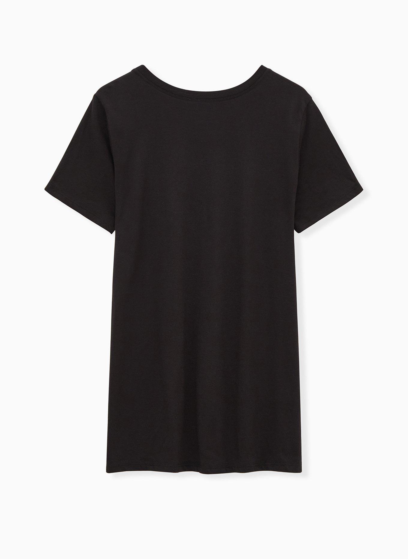 Plus Size Susan B. Anthony Slim Fit Crew Tee - Black, DEEP BLACK, alternate