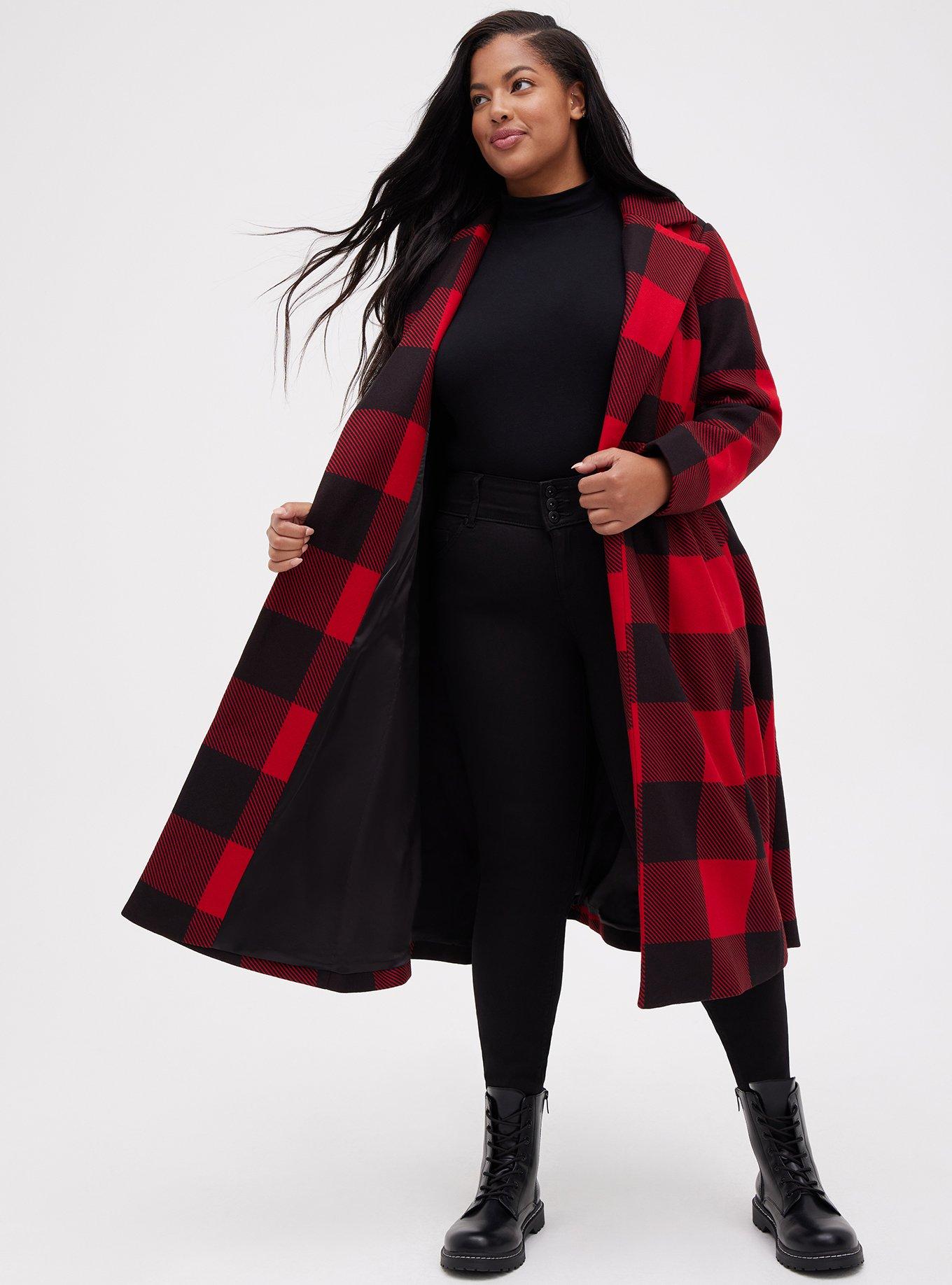 Black Wool Coat Fit and Flare Coat|CAPELLA