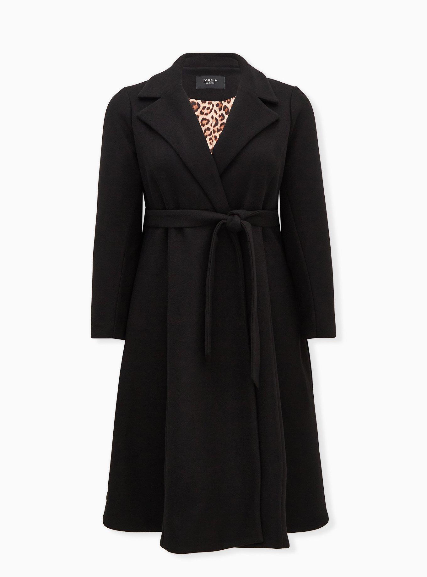 Plus Size - Wool Fit And Flare Coat - Torrid