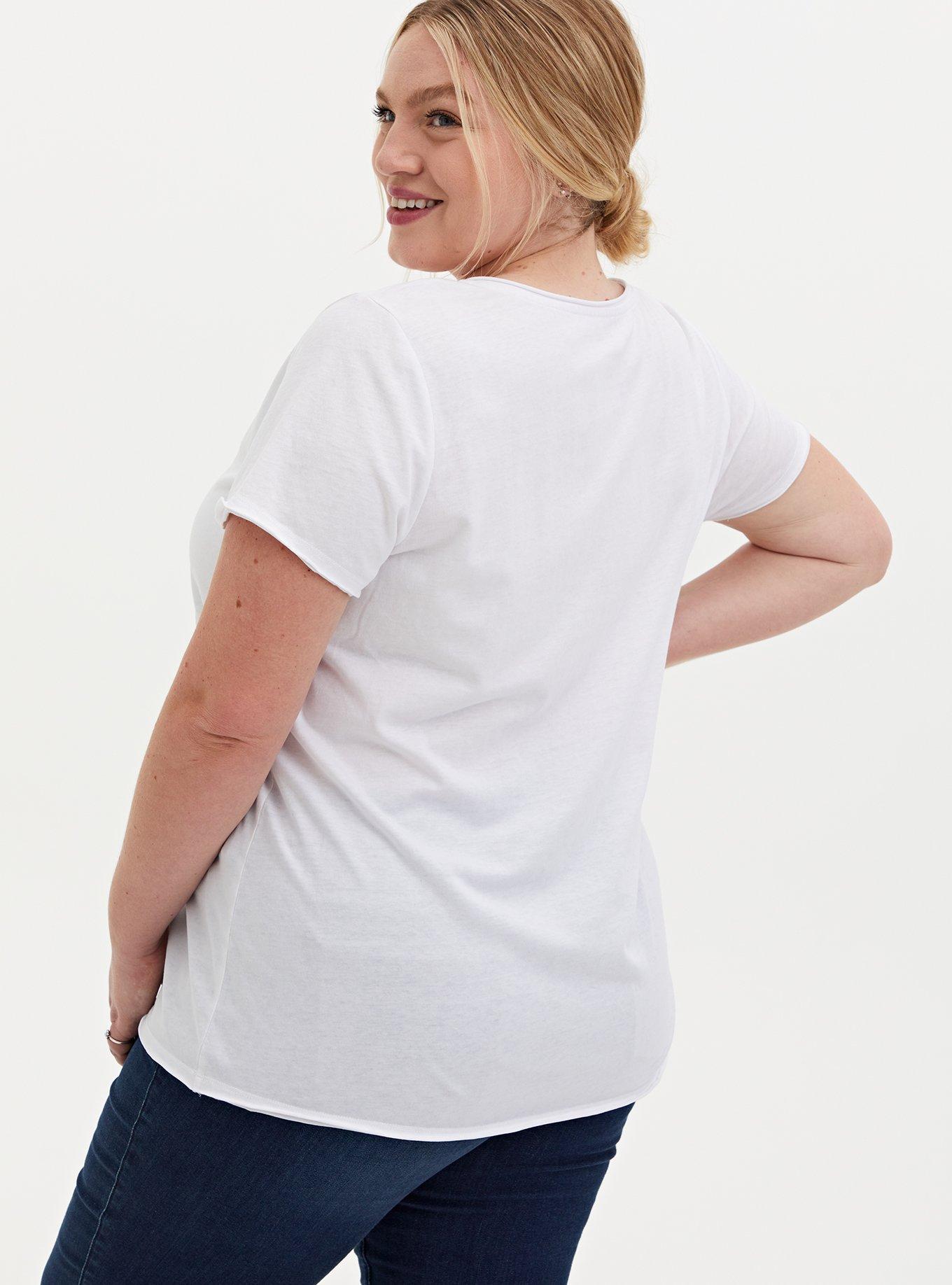 Classic Fit V-Neck Tee - Good Basics White, BRIGHT WHITE, alternate