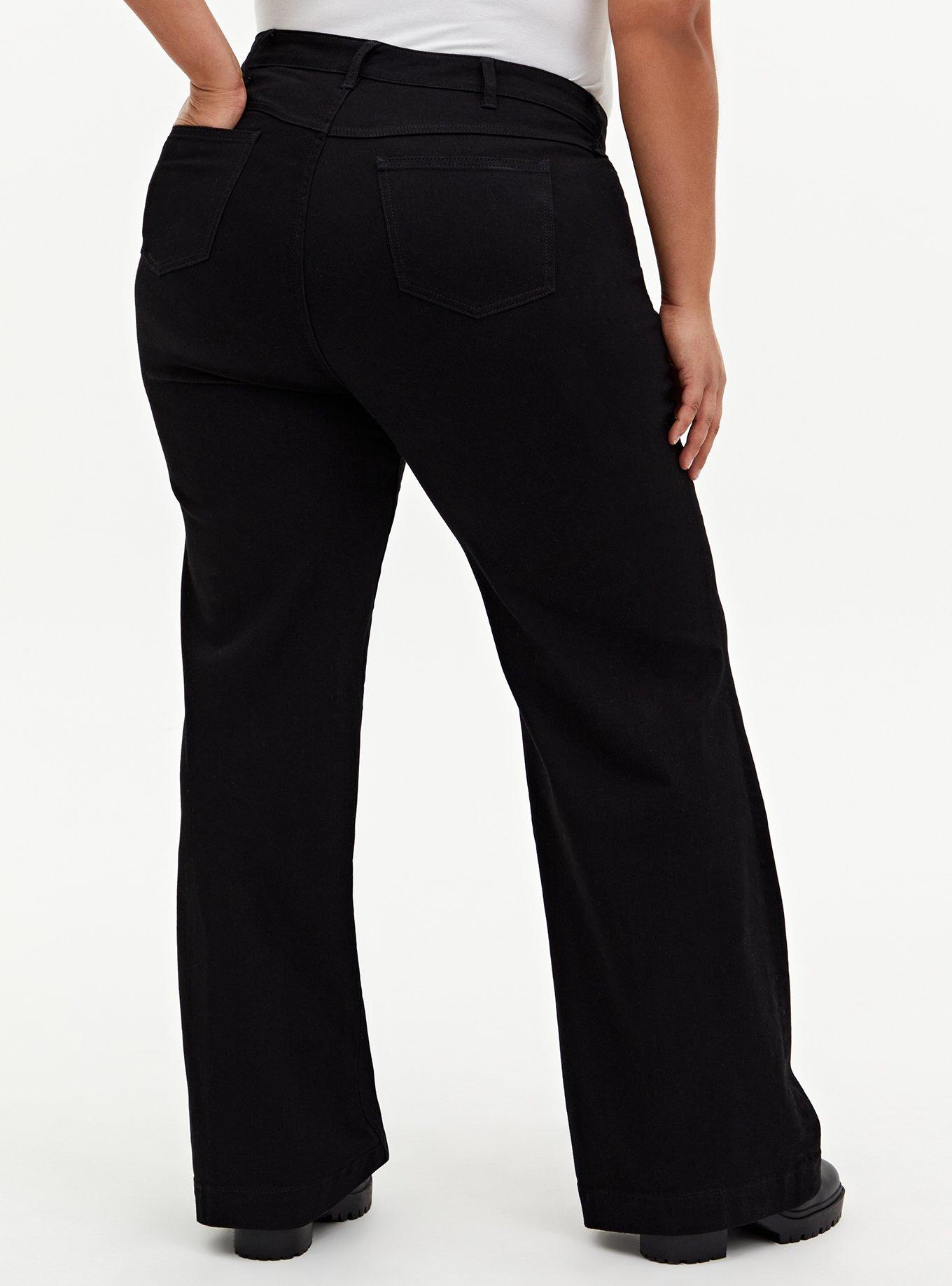 Plus Size - Wide Leg Super Soft High-Rise Trouser Jean - Torrid