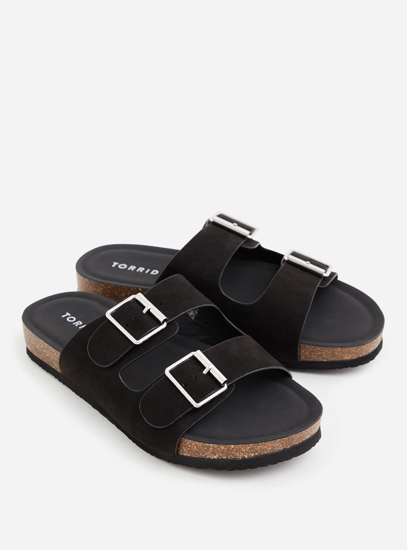 Plus Size Double Buckle Slide Sandal (WW), , alternate