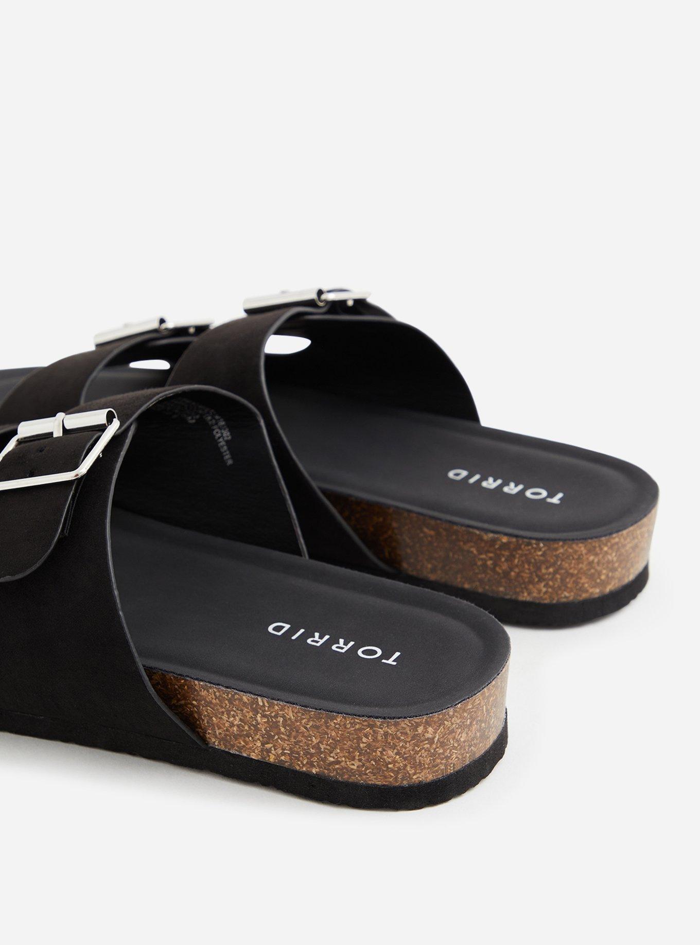 Plus Size Double Buckle Slide Sandal (WW), , alternate
