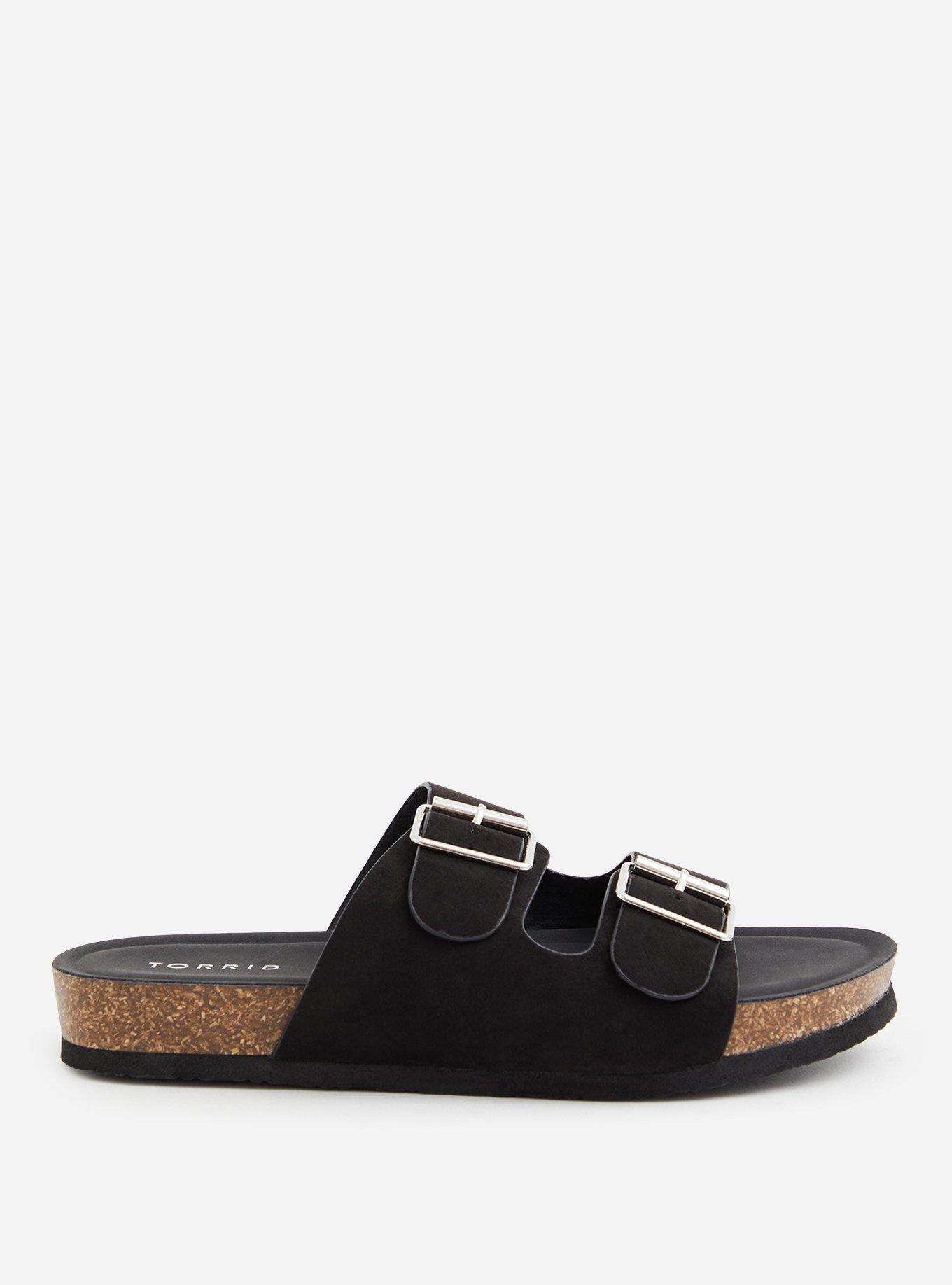 Plus Size Double Buckle Slide Sandal (WW), , alternate
