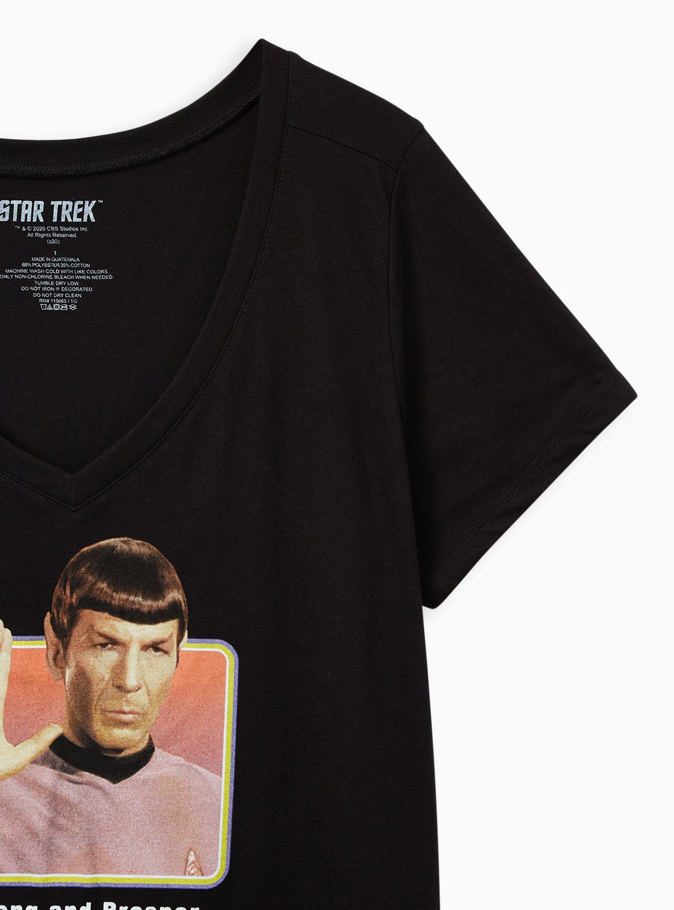 Plus Size Star Trek Classic Fit Tee - Black, DEEP BLACK, alternate