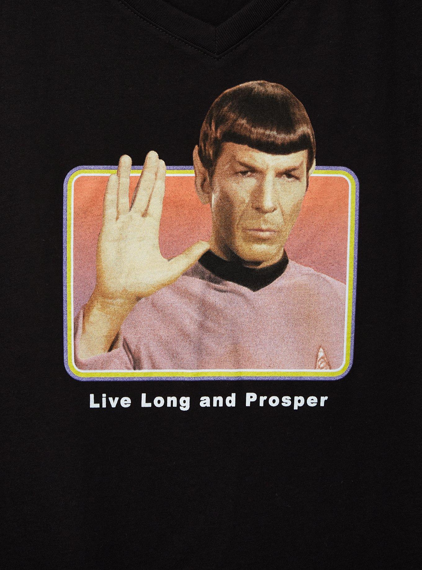 Plus Size Star Trek Classic Fit Tee - Black, DEEP BLACK, alternate