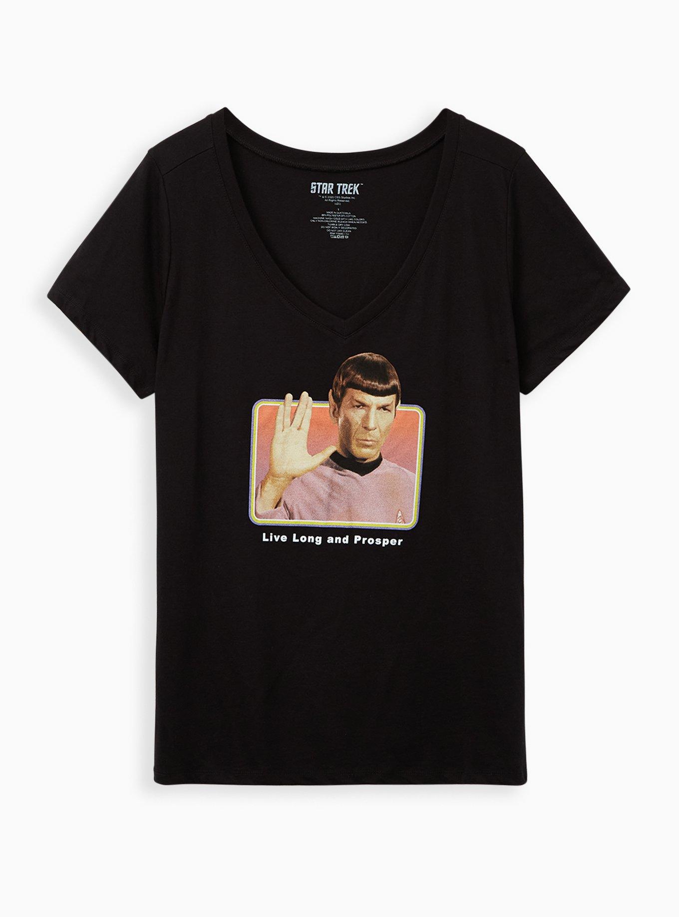 Plus Size Star Trek Classic Fit Tee - Black, DEEP BLACK, hi-res