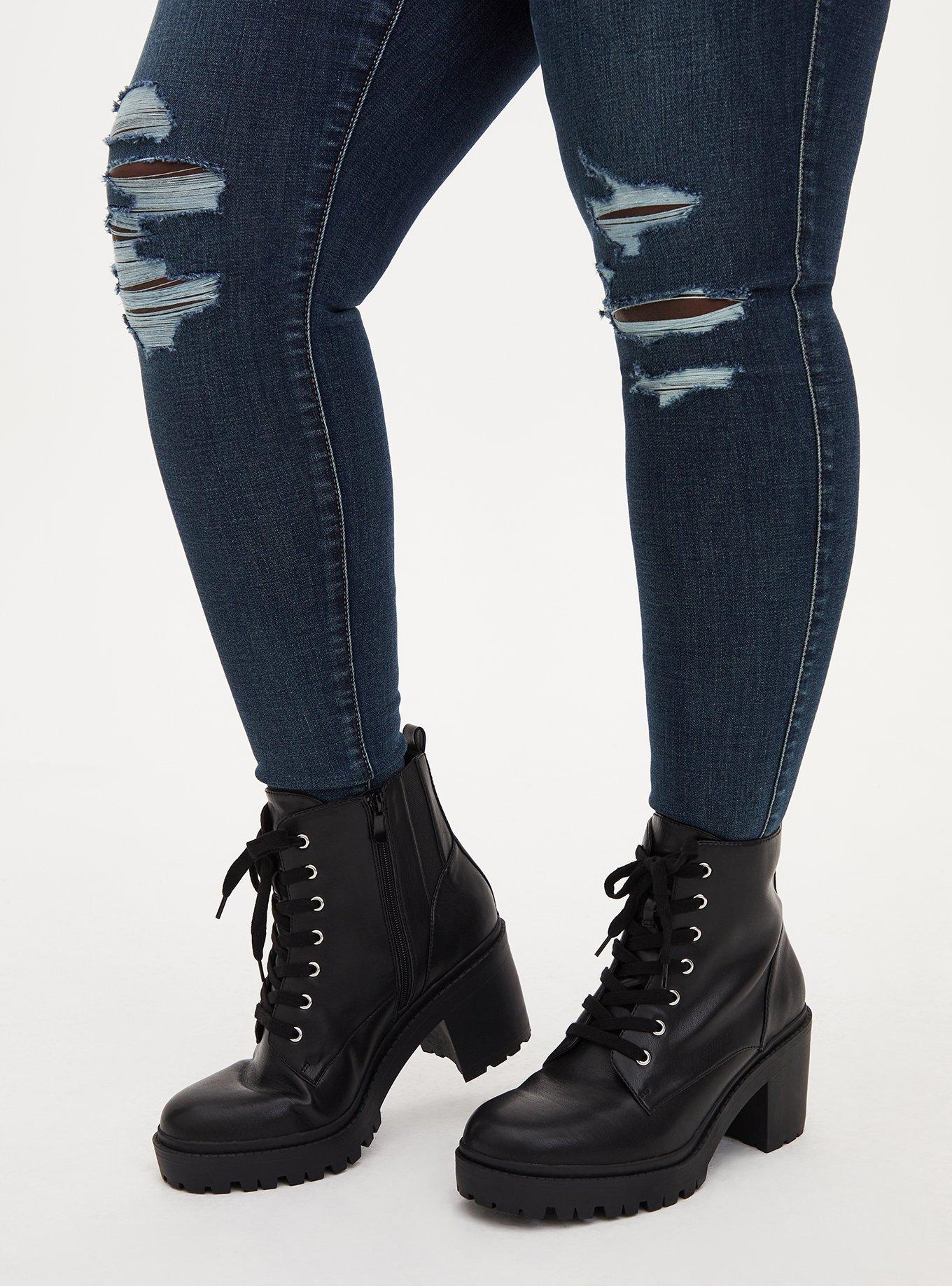 Chunky lace up boots online