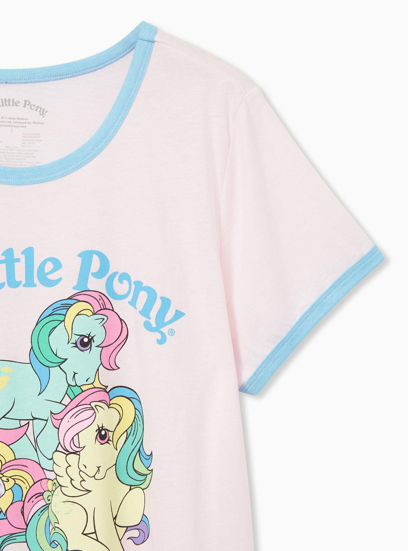 My Little Pony Tv Girl Magic Junior Sheer Cap Sleeve Womens T Shirt Navy  Blue