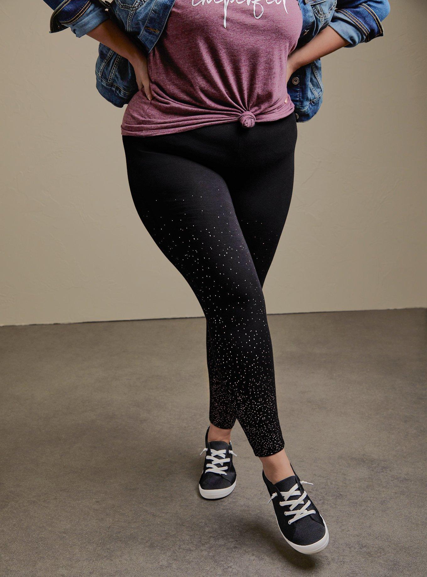 Plus Size Shimmer Leggings