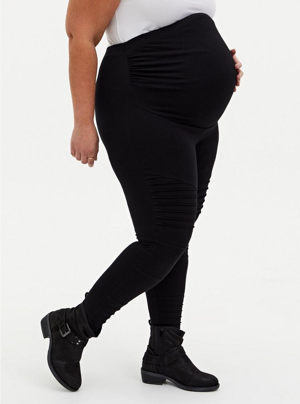 Plus Size - Maternity Legging - Moto Black - Torrid