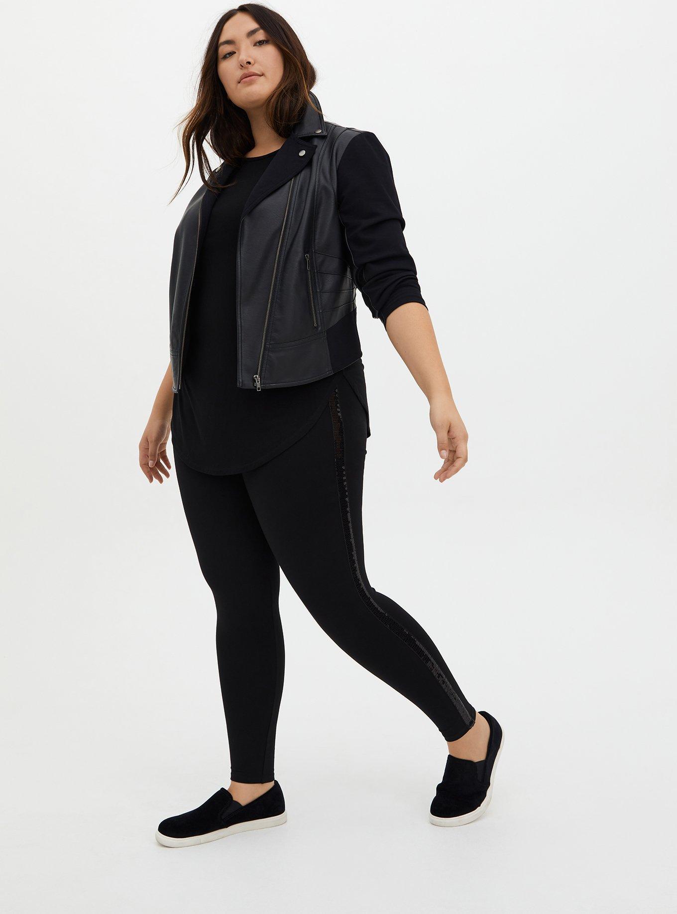 Plus Size Favorite Tunic Super Soft Crew Neck Tunic Tee, DEEP BLACK, alternate