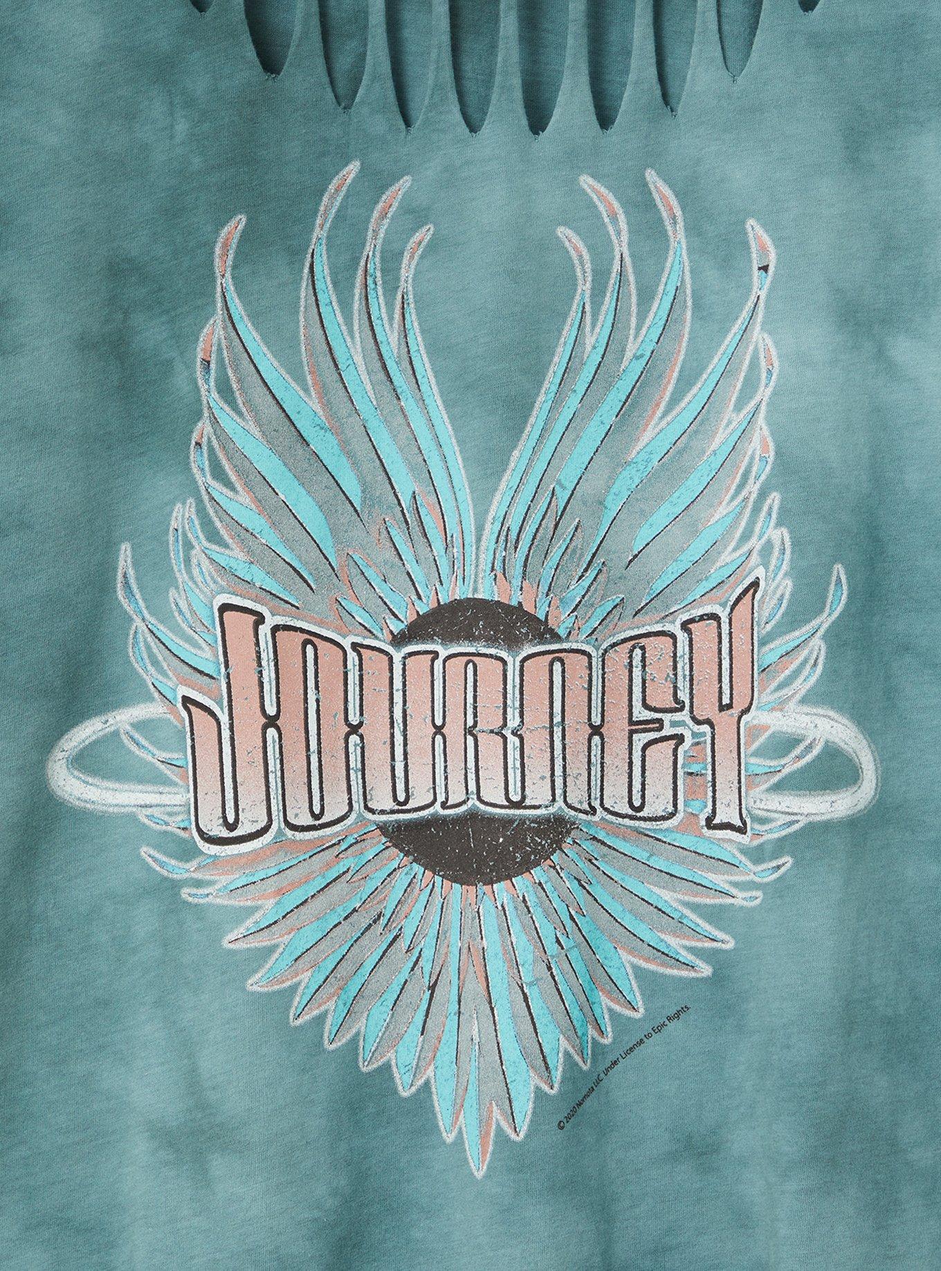 Plus Size Journey Teal Tie-Dye Cotton Slashed Tee, JUNEBUG, alternate