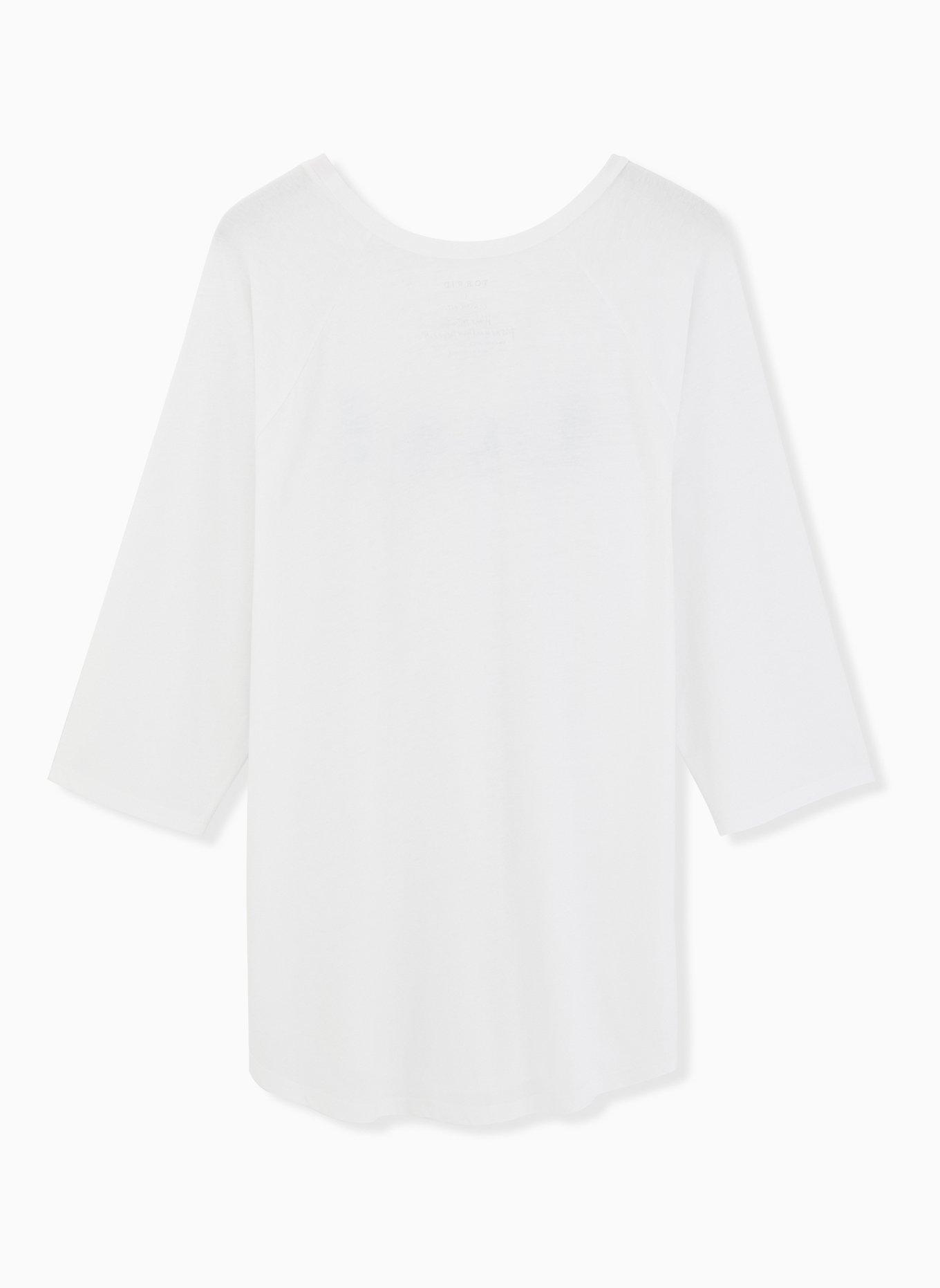 Plus Size Social Distance Cacti Classic Fit Raglan Tee - Triblend White, BRIGHT WHITE, alternate