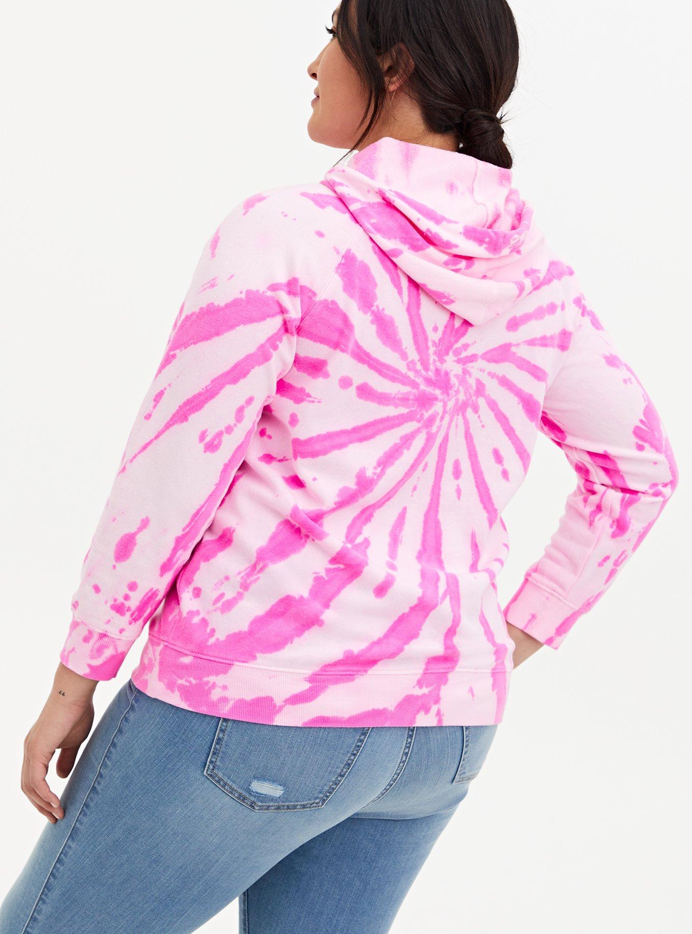 Hot pink tie dye 2024 hoodie