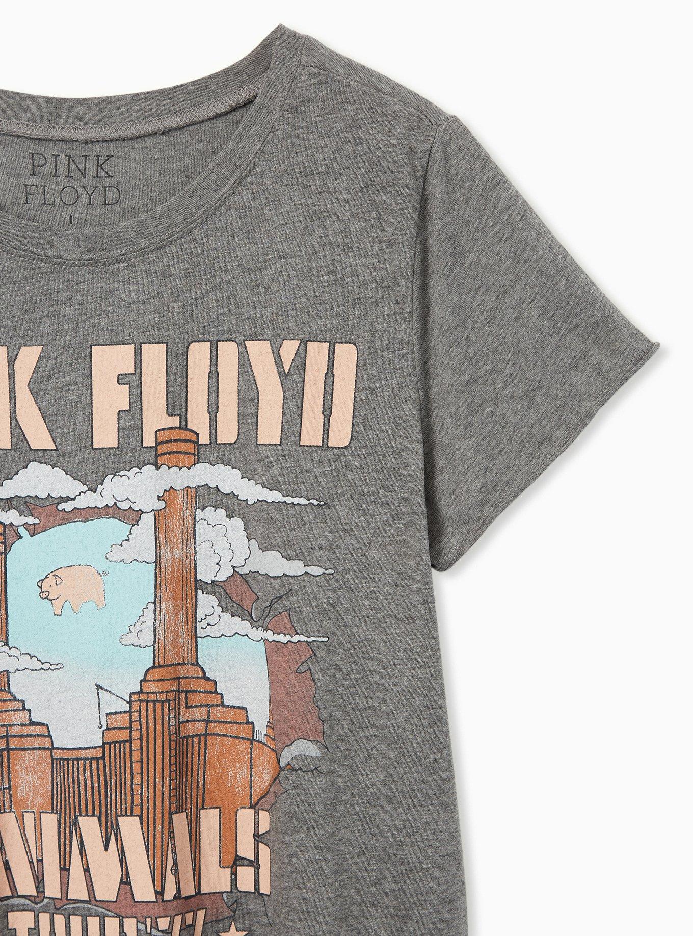 Plus Size Pink Floyd Classic Fit Crew Tee - Heather Grey , MEDIUM HEATHER GREY, alternate