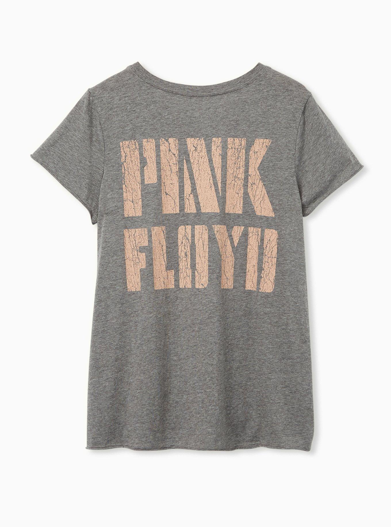 Plus Size Pink Floyd Classic Fit Crew Tee - Heather Grey , MEDIUM HEATHER GREY, alternate