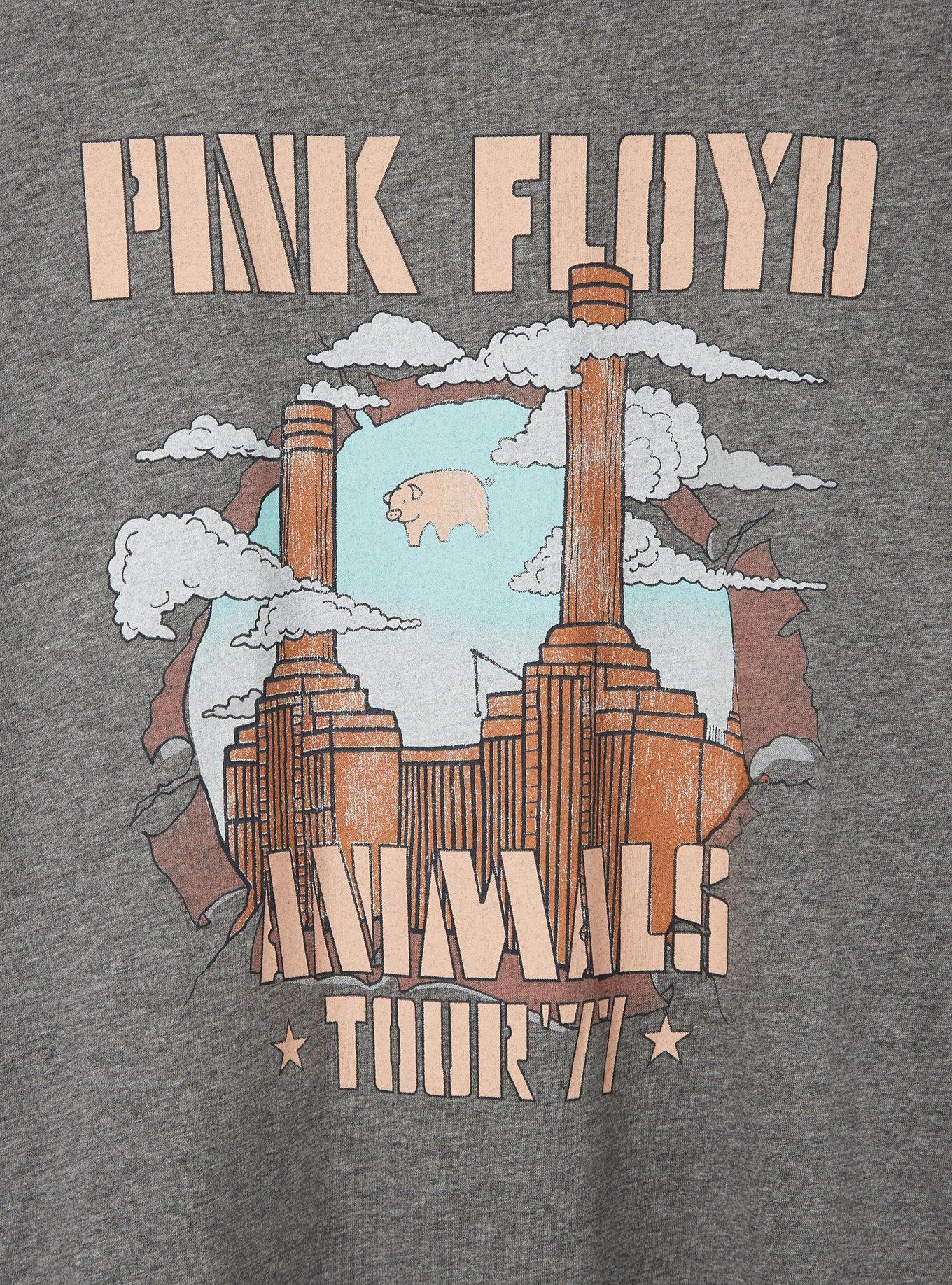 Plus Size Pink Floyd Classic Fit Crew Tee - Heather Grey , MEDIUM HEATHER GREY, alternate