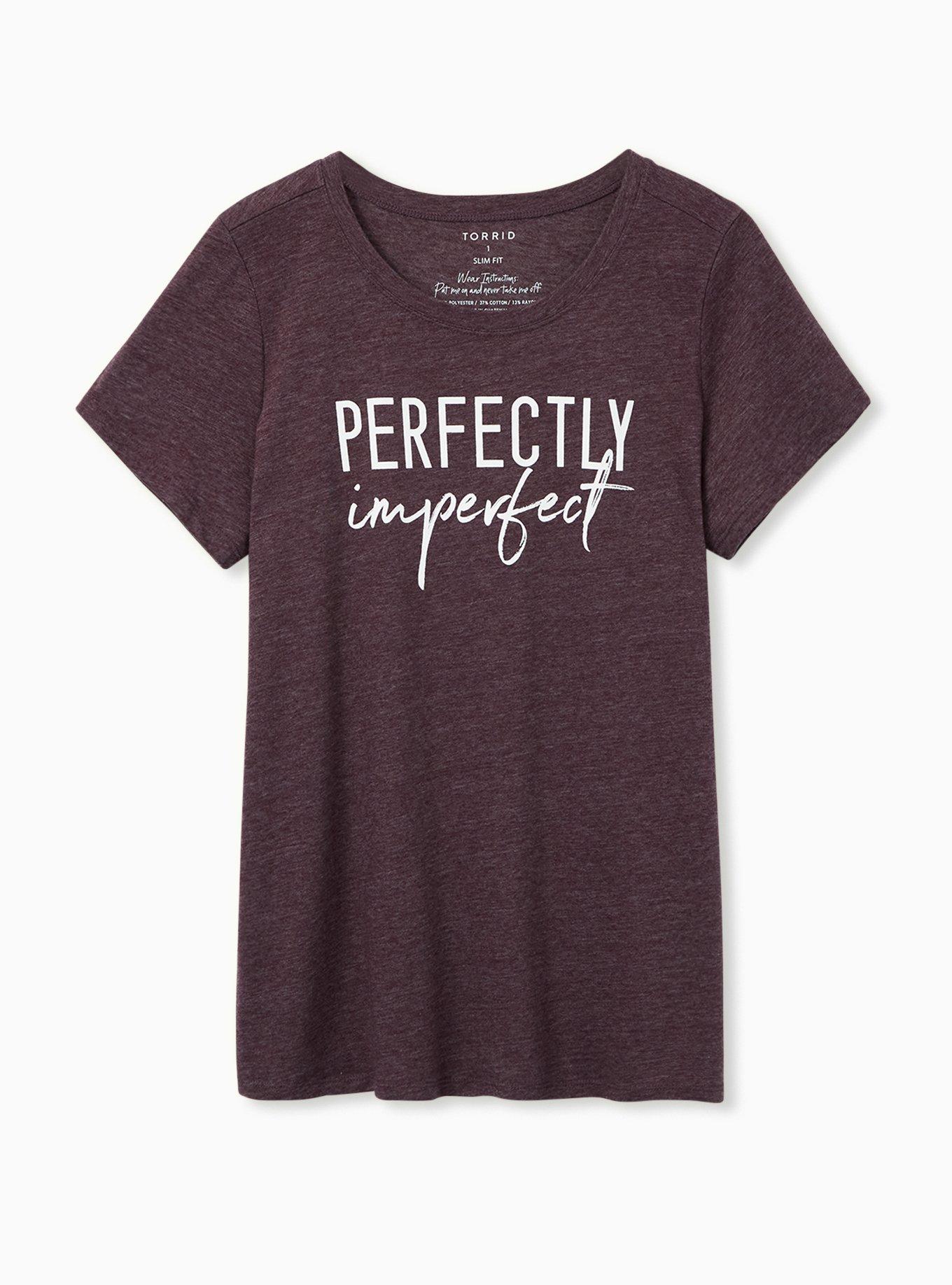 Perfectly Imperfect Slim Fit Crew Tee -  Triblend Burgundy Purple, WINETASTING, hi-res