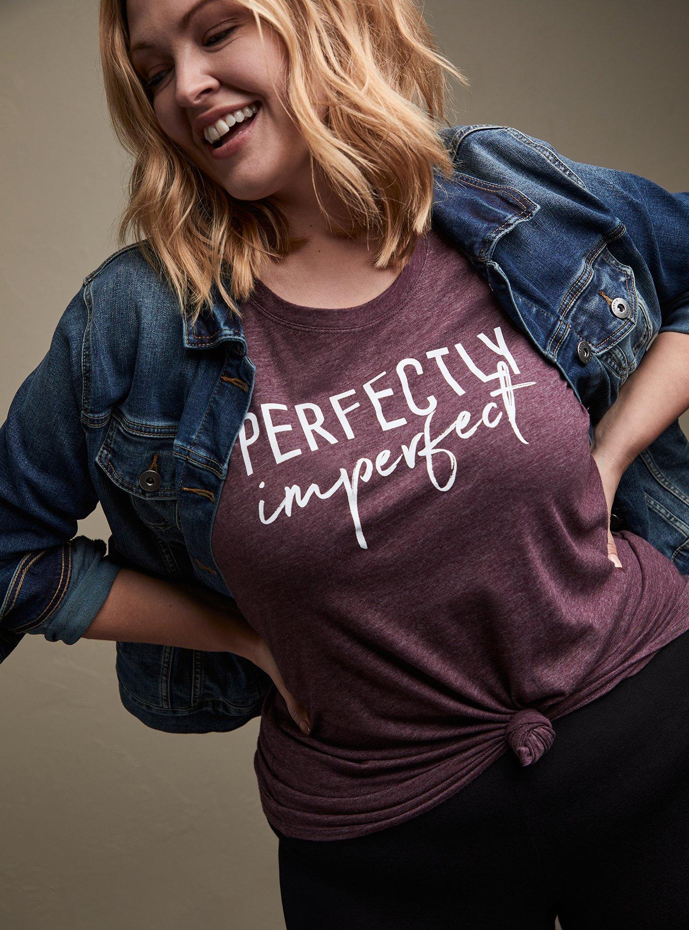 Perfectly Imperfect Slim Fit Crew Tee -  Triblend Burgundy Purple, WINETASTING, hi-res