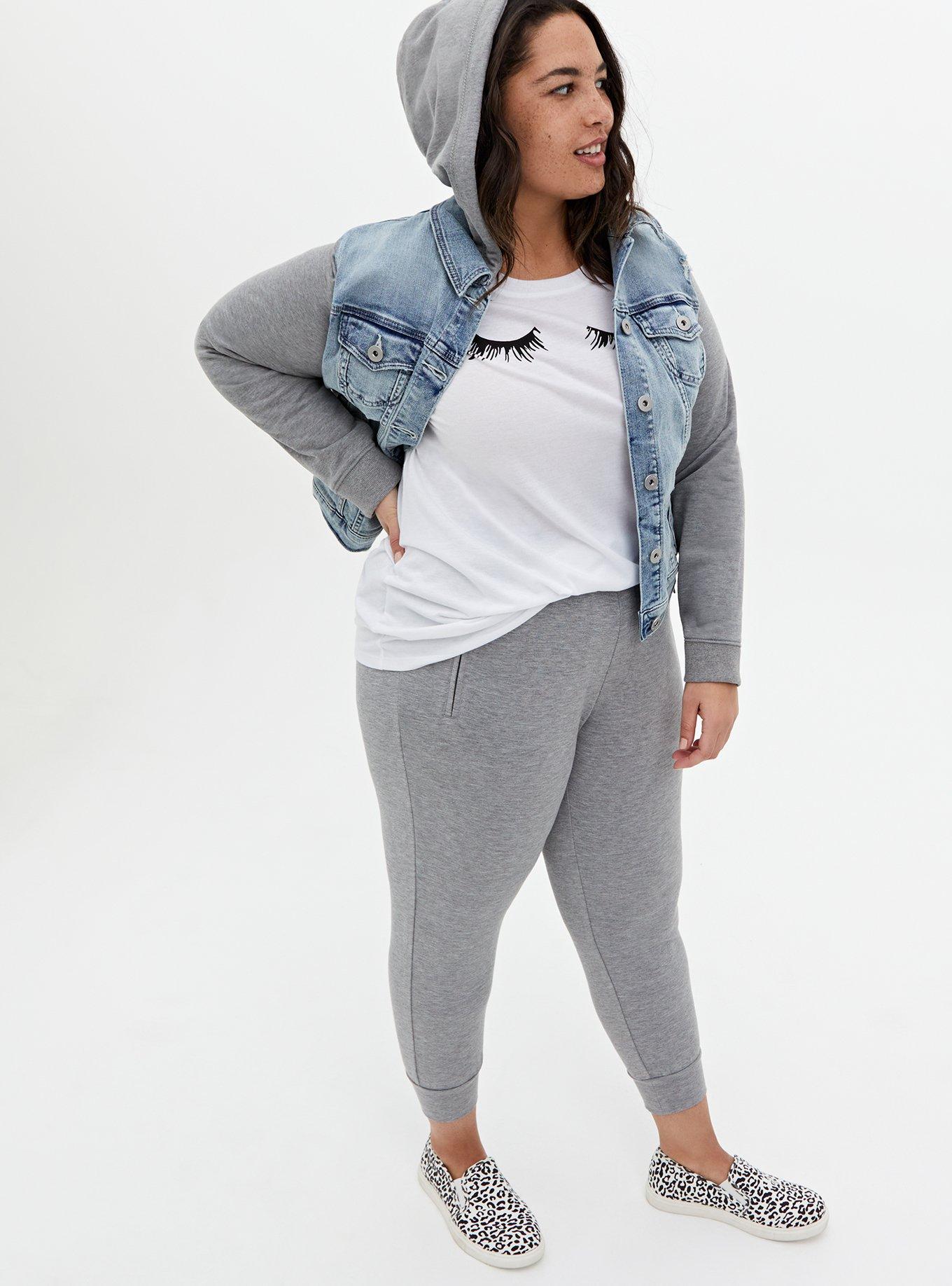 Plus Size Lash Out Slim Fit Crew Tee - White, BRIGHT WHITE, alternate