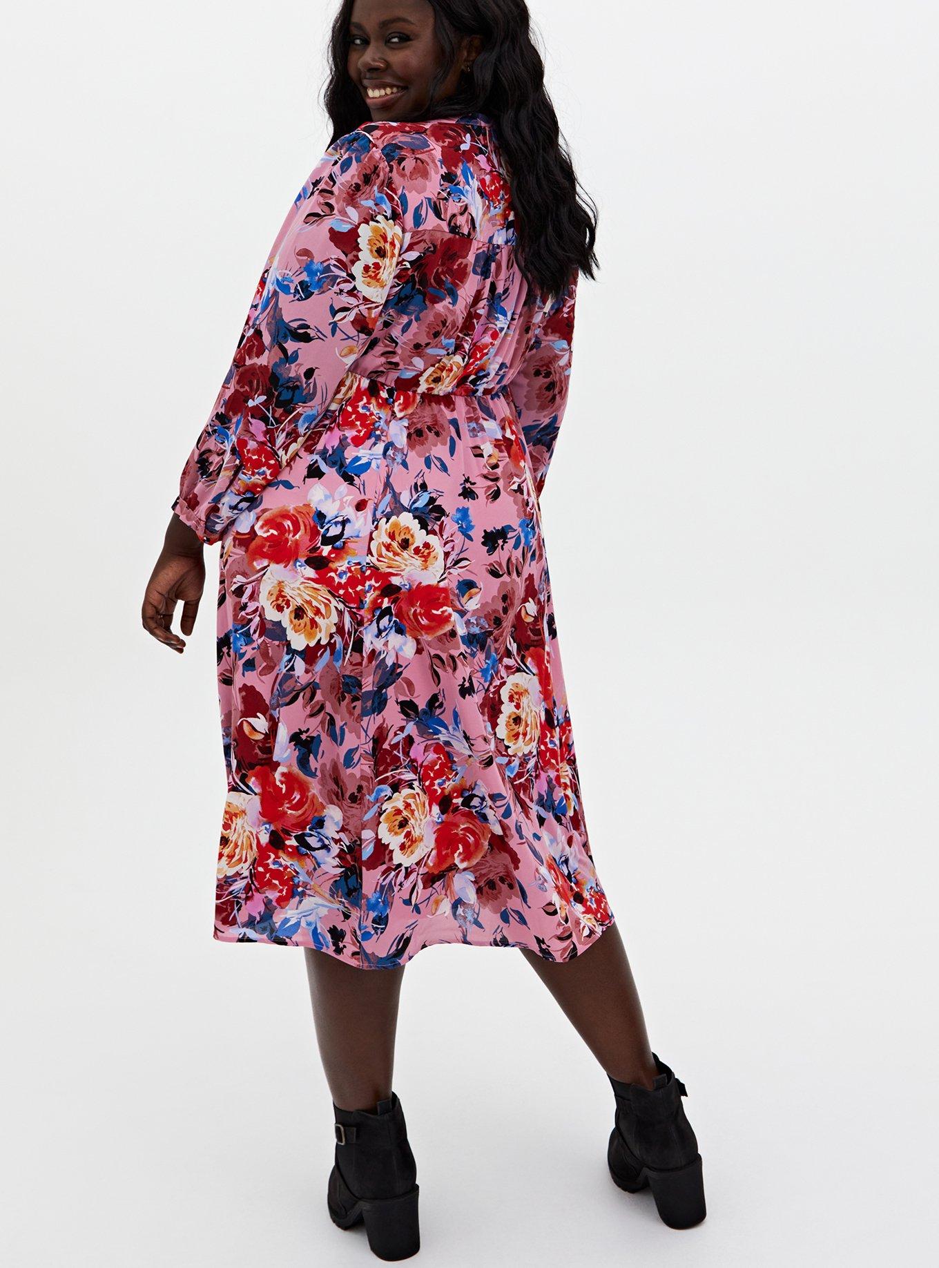 Floral best sale georgette shirtdress