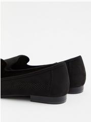 Plus Size Perforated Loafer (WW), BLACK, alternate