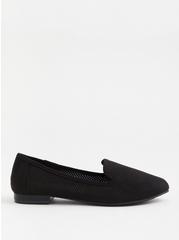 Plus Size Perforated Loafer (WW), BLACK, alternate
