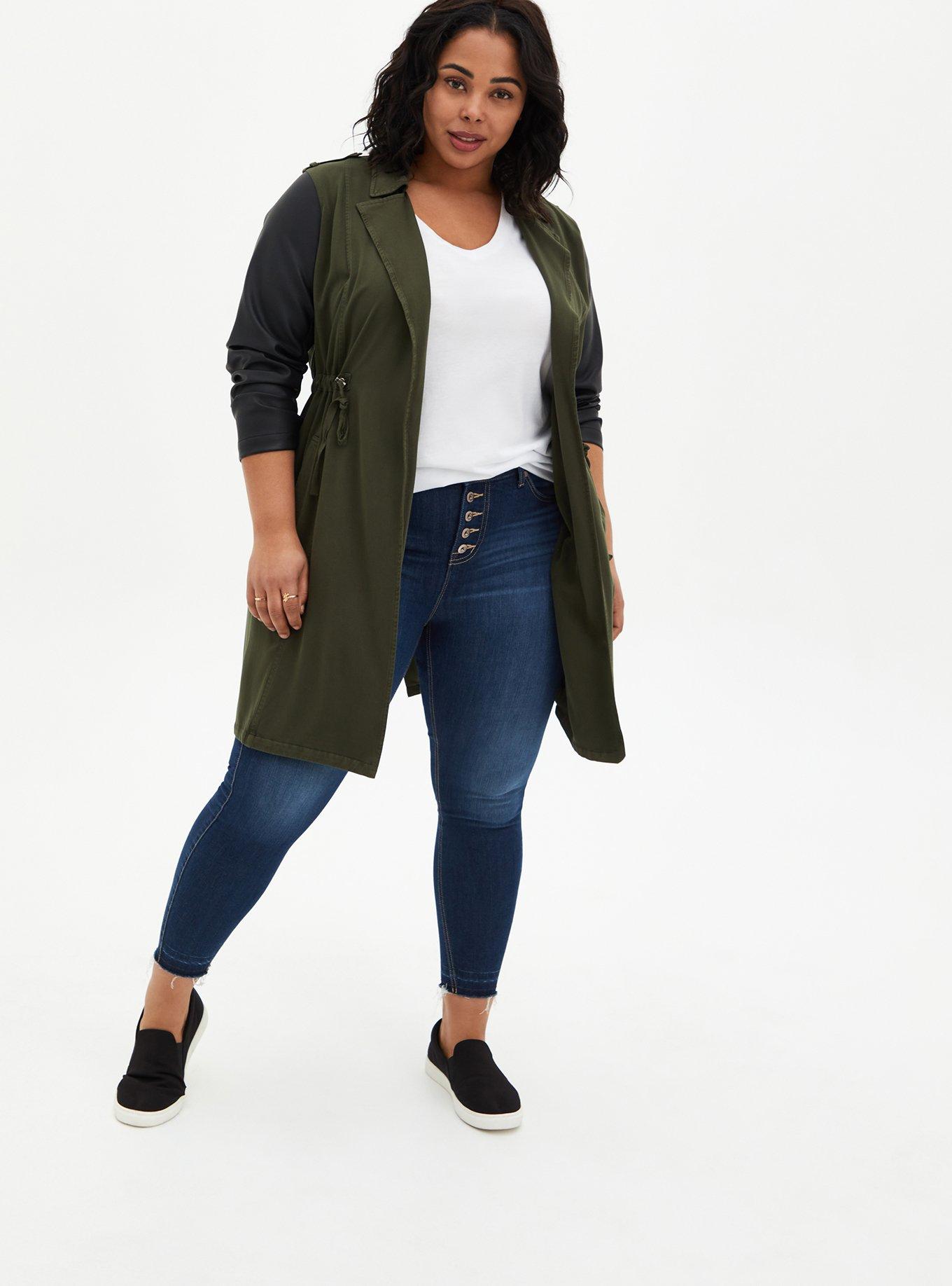 Torrid olive green discount jacket