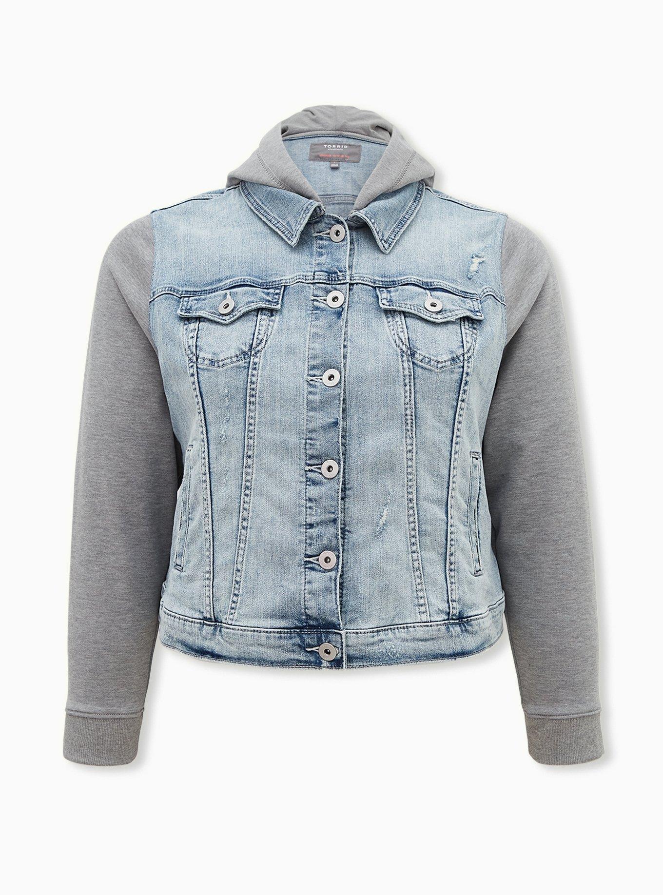 Women's Washed Blue Vintage Ribbed Double Pocket Raw Edge Short Denim Jacket  - China Women's Denim Jackets and Jean Jacket Women price