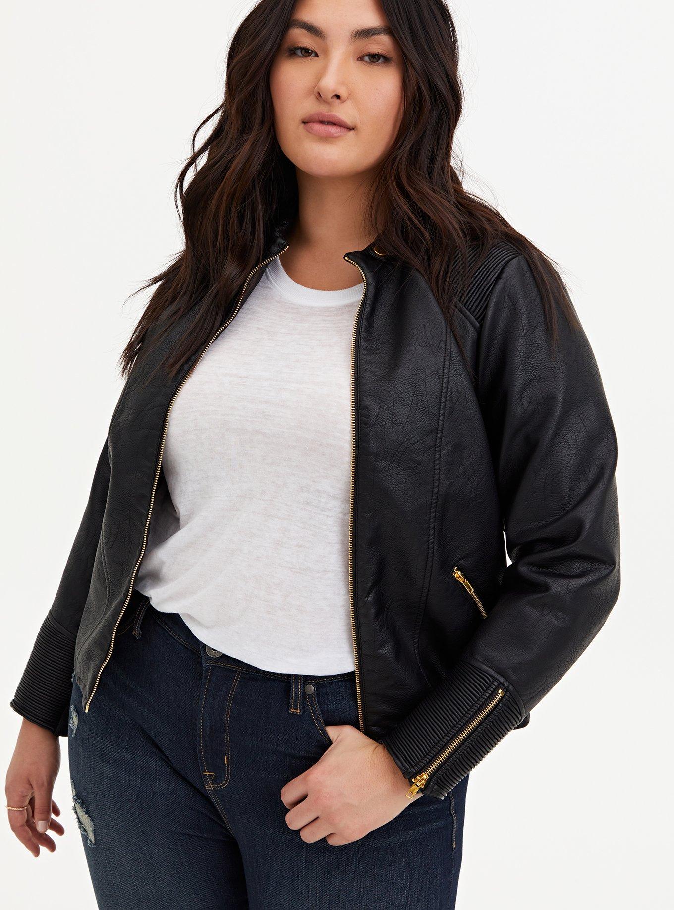 Torrid black best sale leather jacket