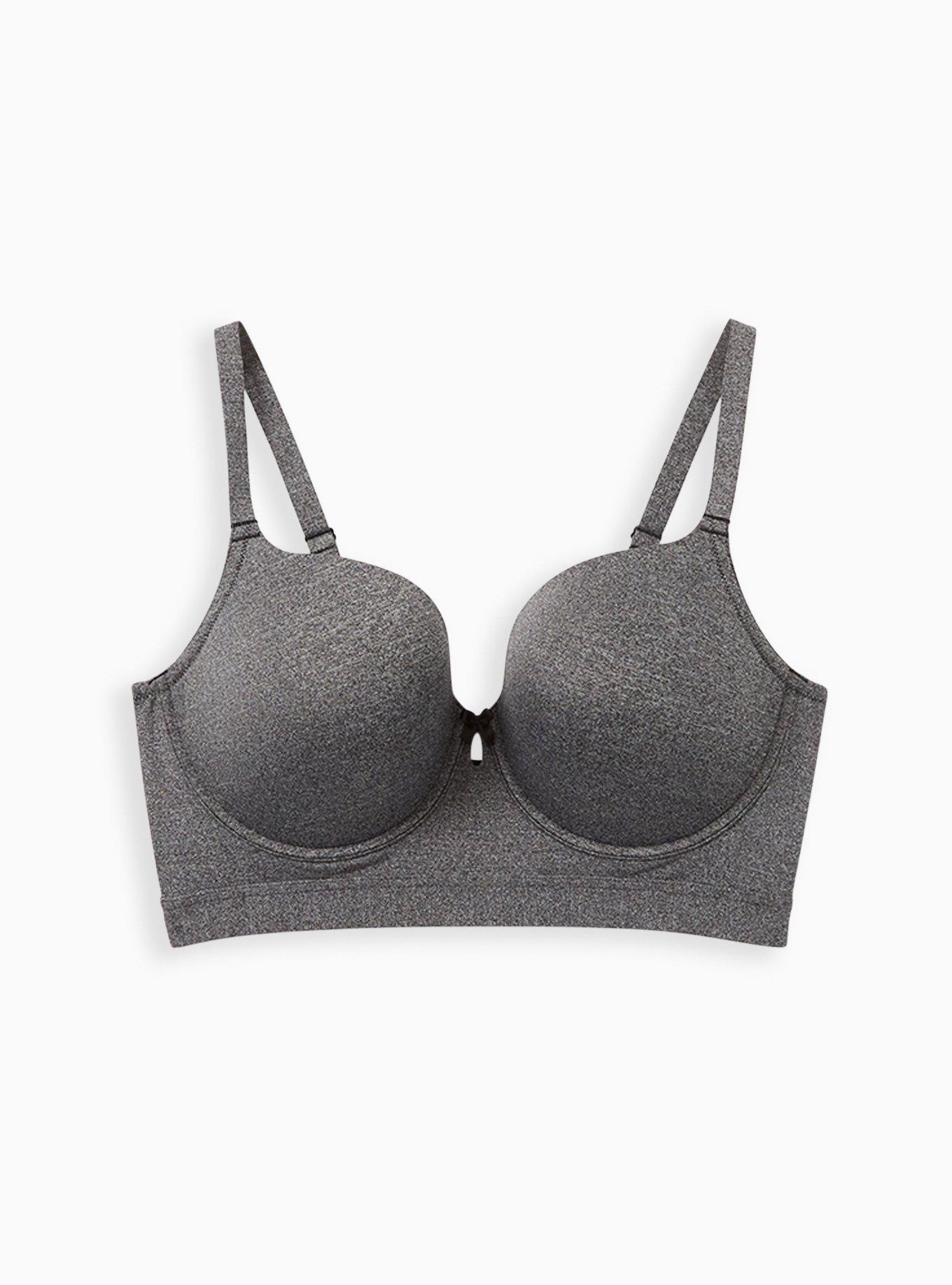 Plus Size Perfect T-Shirt Bra, HEATHER GREY, hi-res