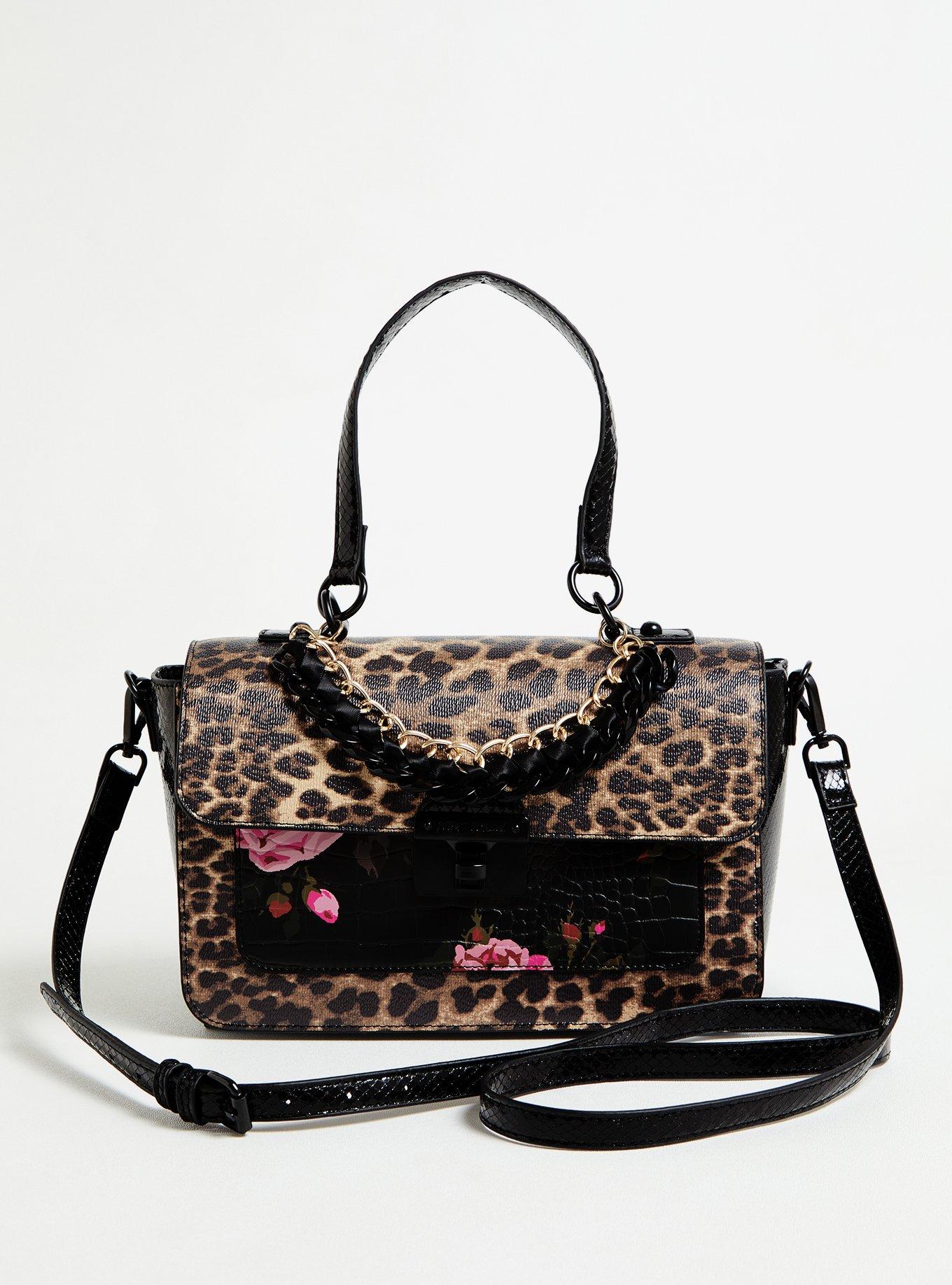 LEOPARD HEART CROSSBODY LEOPARD  Rose Handbag – Betsey Johnson