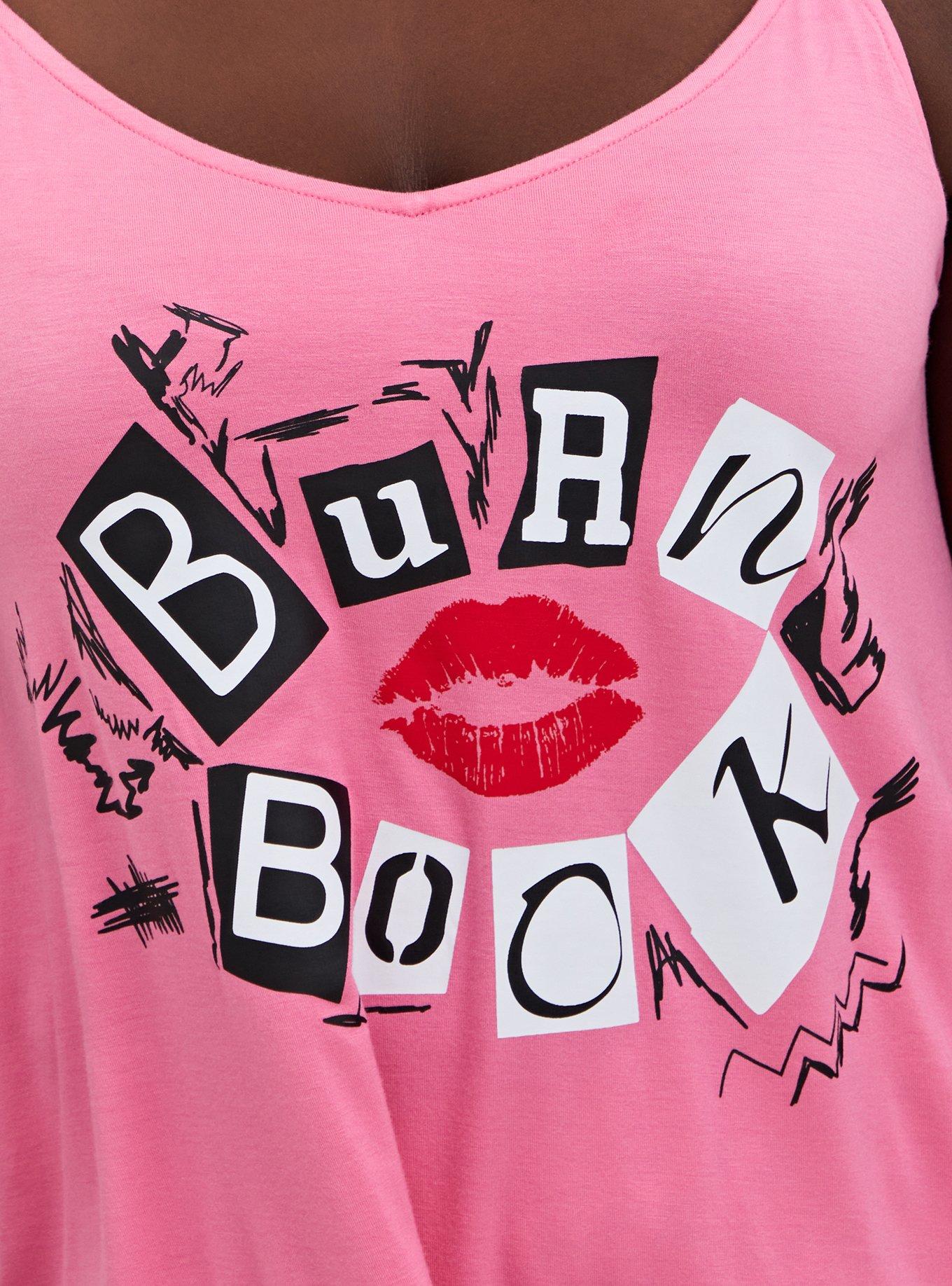 Plus Size - Mean Girls Burn Book Pink Cotton Boyshort Panty - Torrid