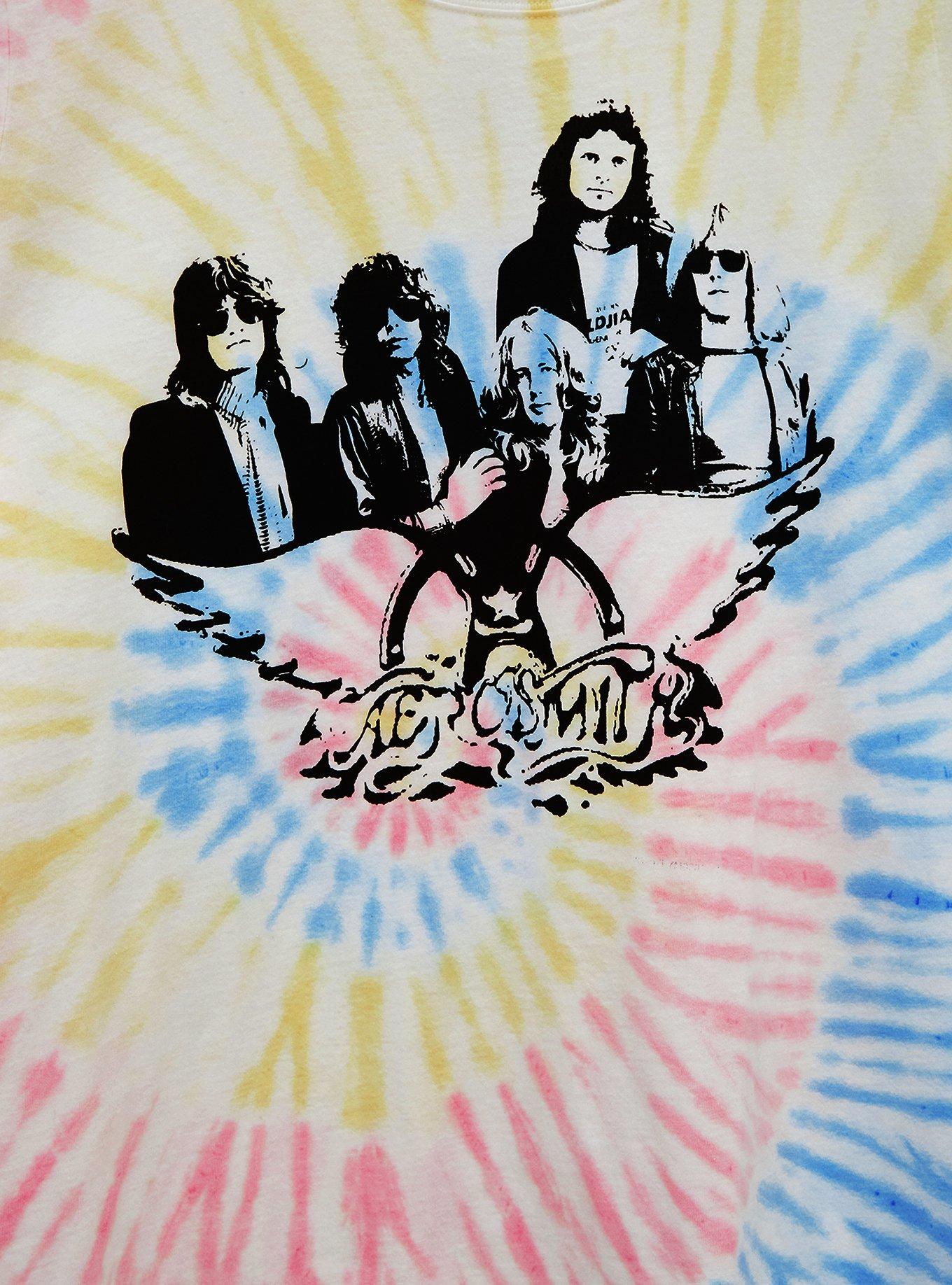 Crew Tee - Cotton Aerosmith Tie-Dye Multi, MULTI, alternate