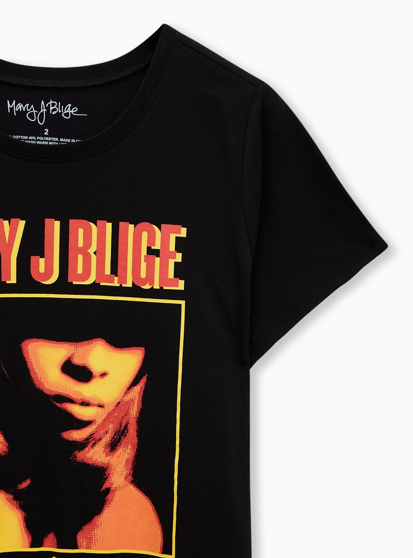 Plus Size - Classic Fit Crew Tee - Mary J Blige Black - Torrid