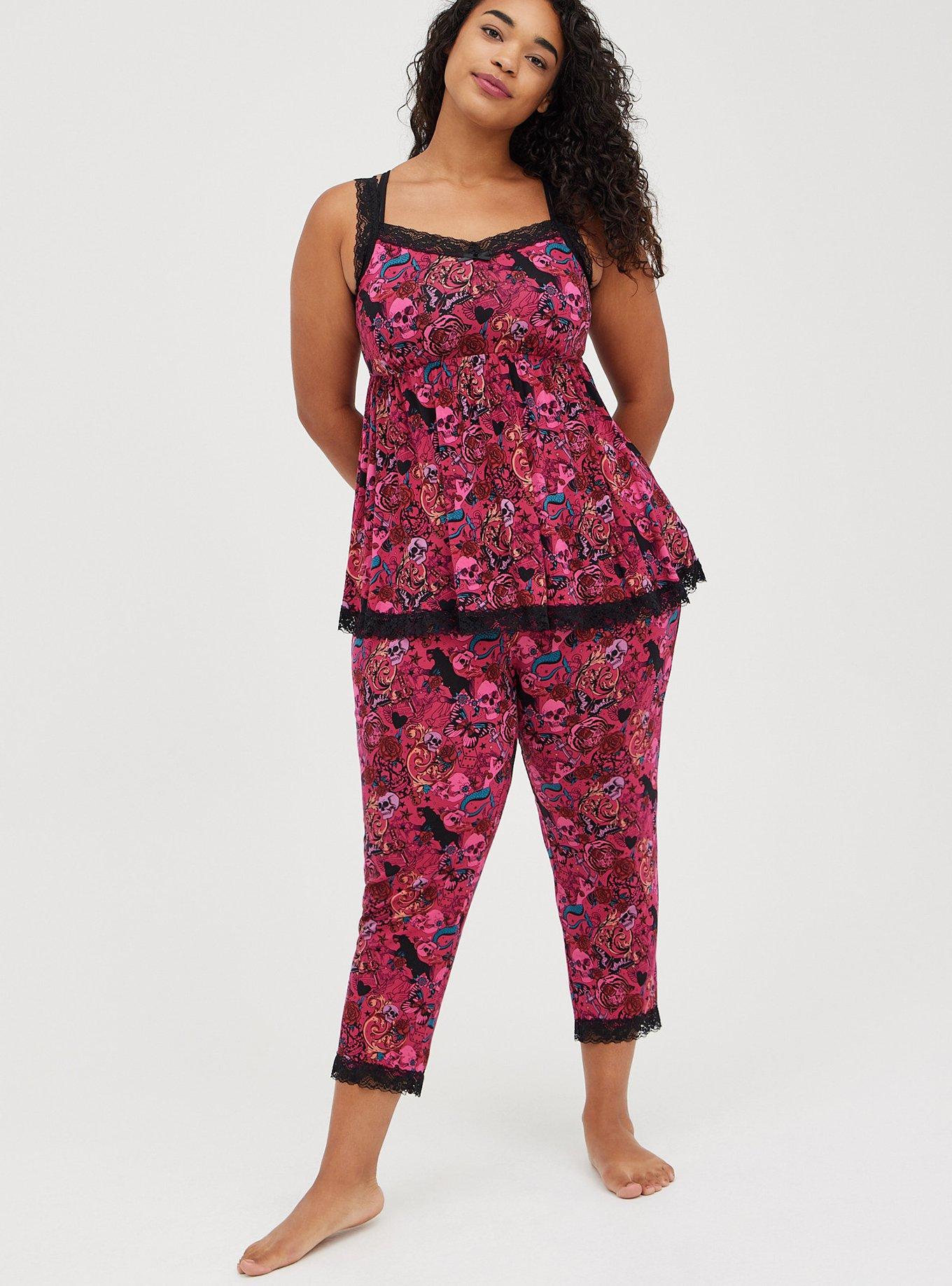 Plus size cropped pyjama bottoms hot sale