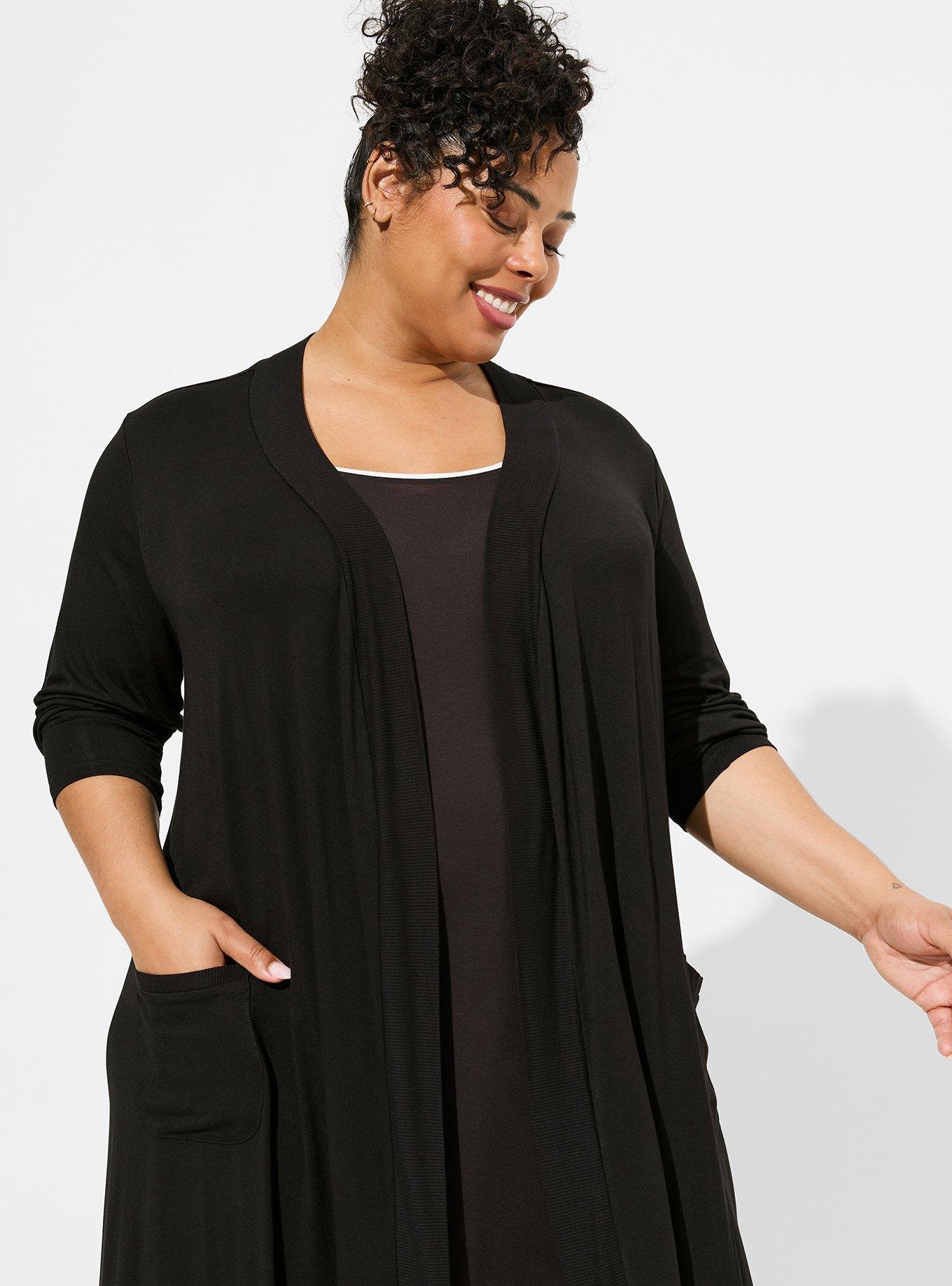 Plus Size Super Soft Plush Lounge Robe Torrid