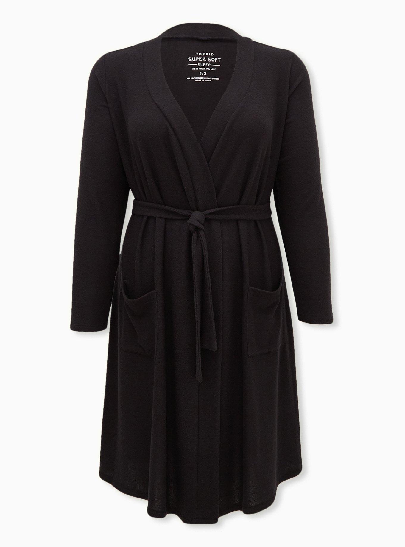 Plus Size Super Soft Plush Lounge Robe Torrid